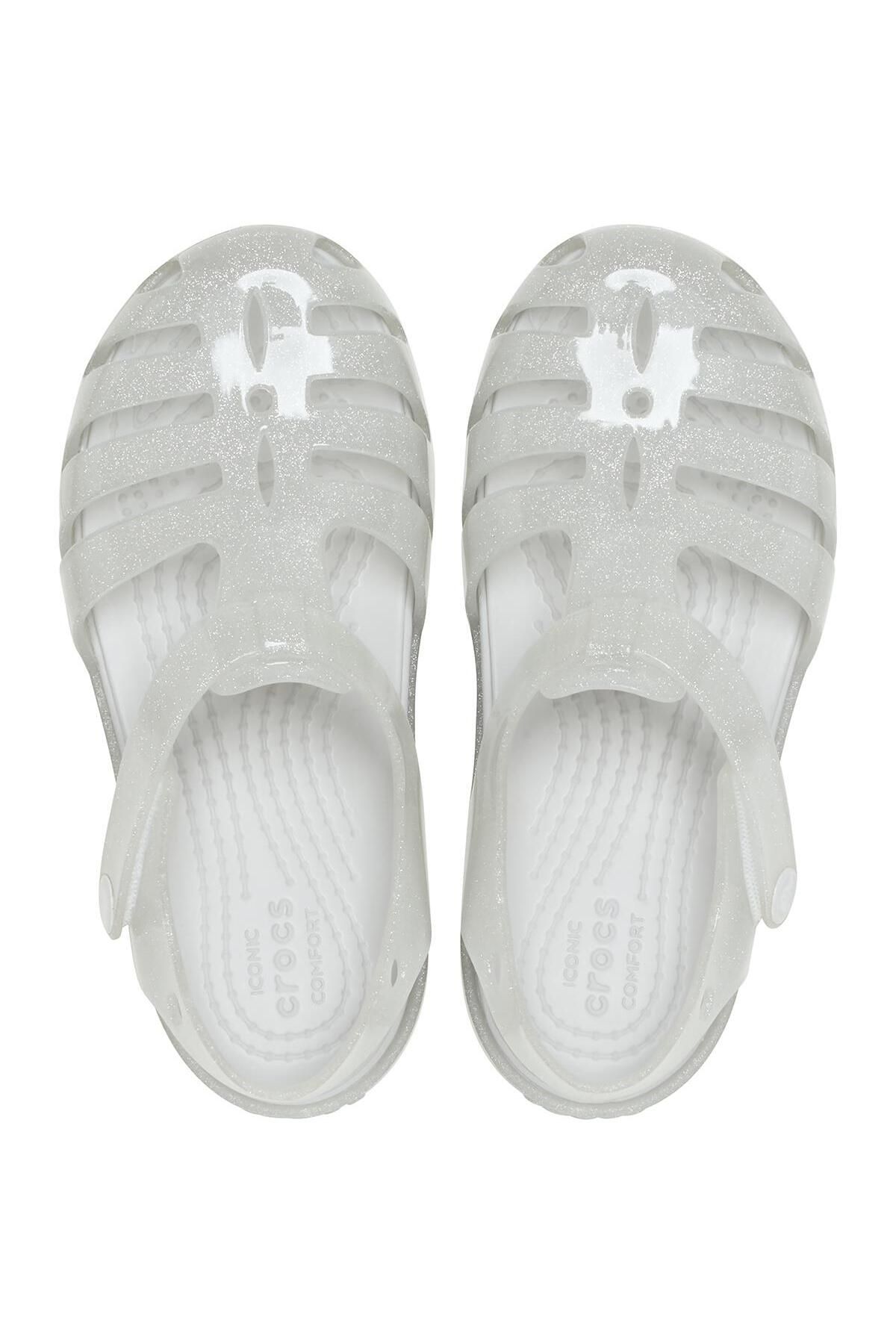 Crocs silver sandals cheap