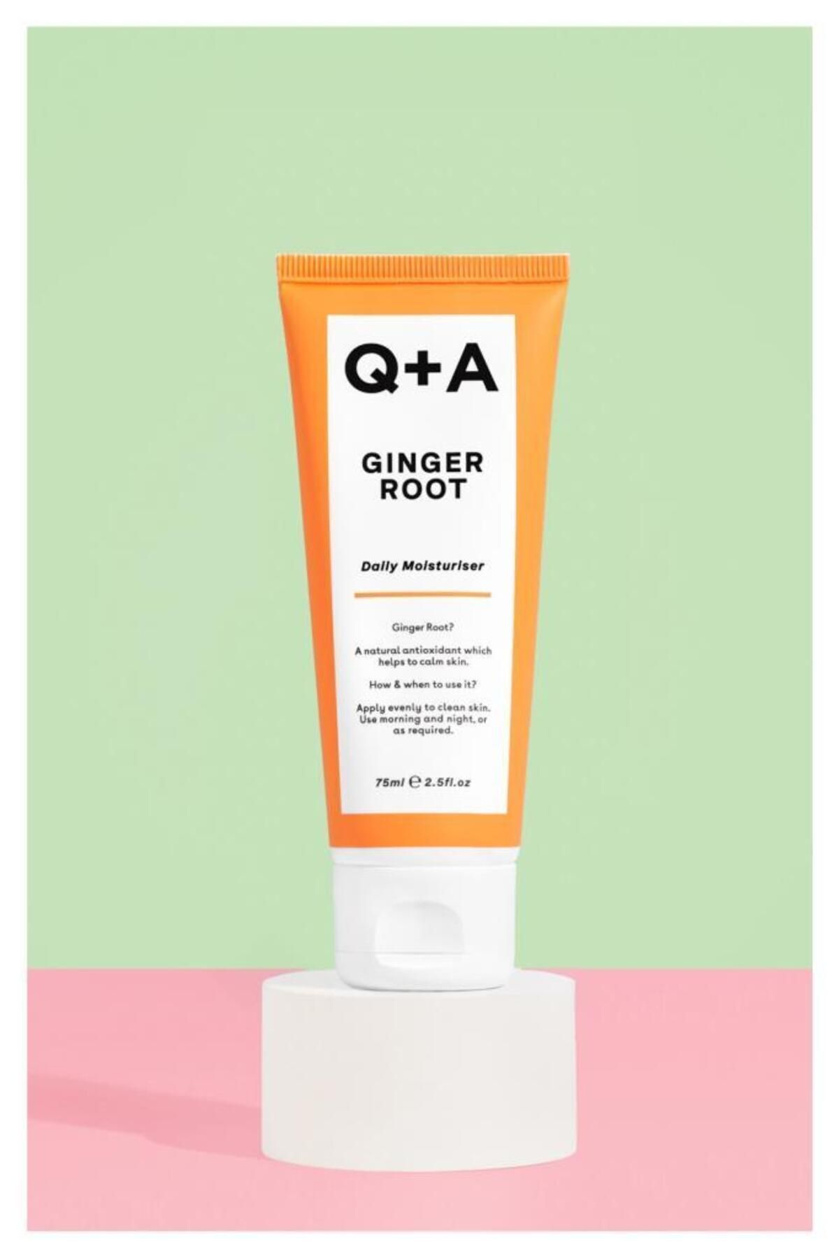 Q+A-Q+A Ginger Root Daily Moisturiser, 75 ml - protective face cream with ginger 1