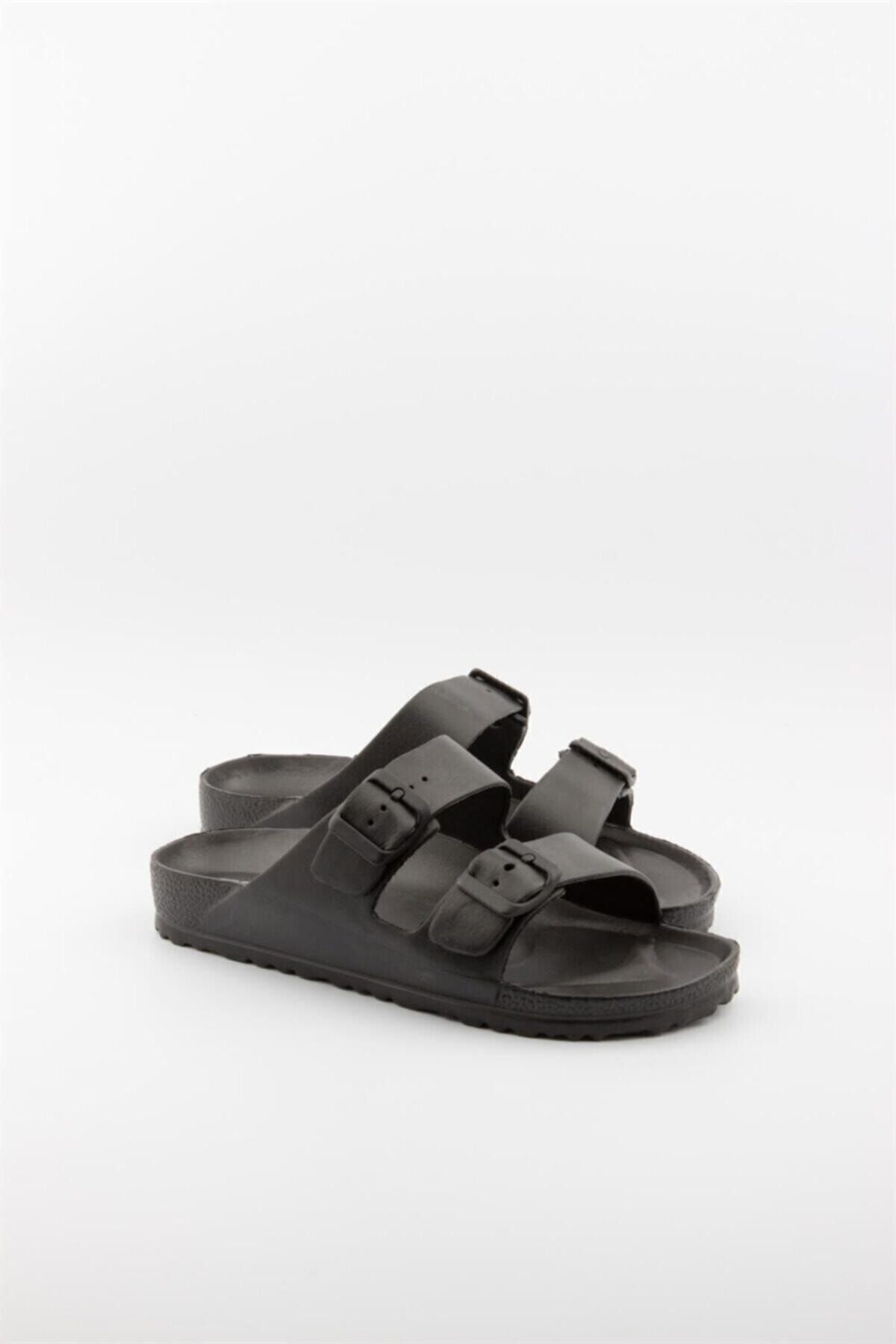 Esem-Women's Double Buckle Summer Slippers 4
