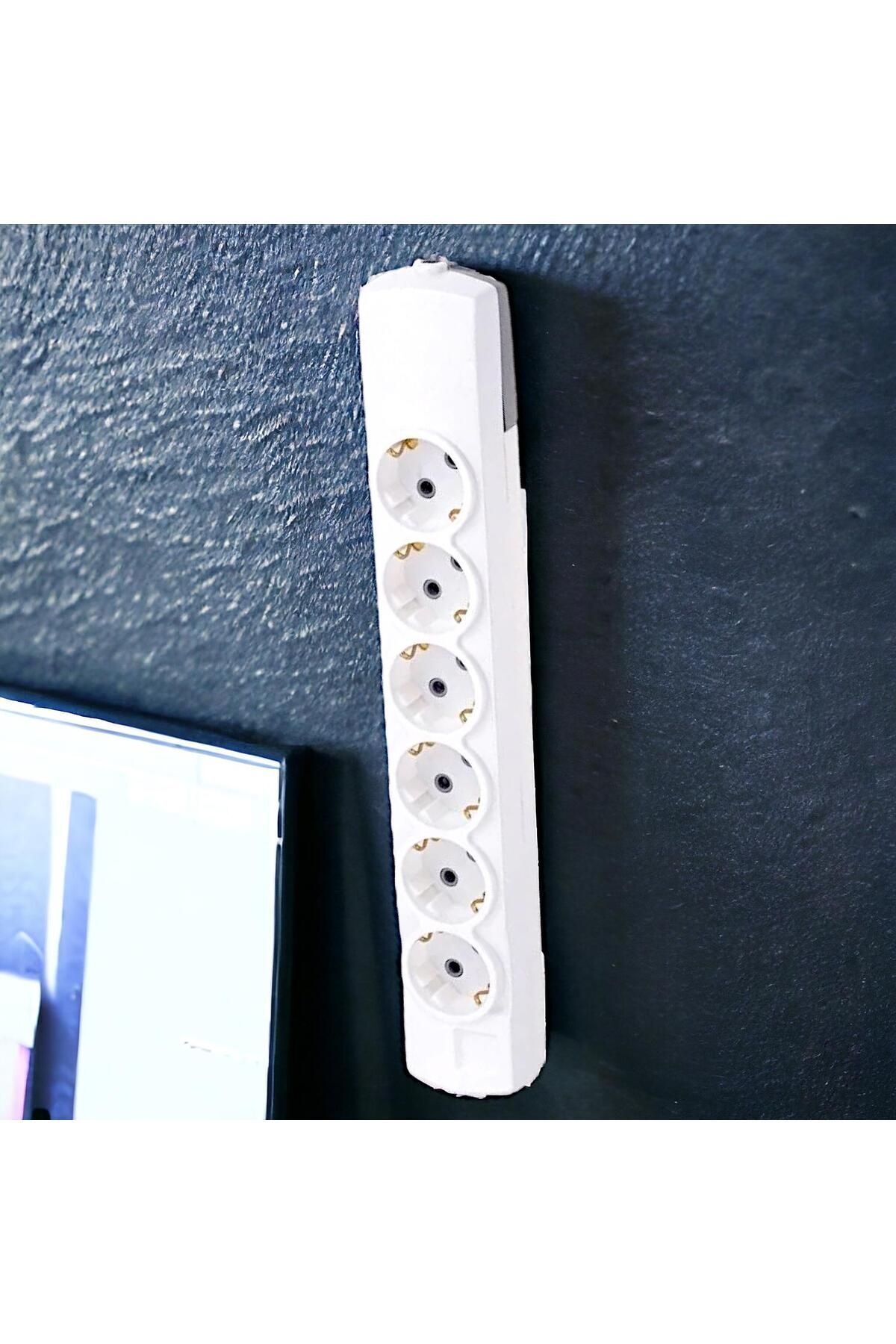 Badem10-Group of 6 - Wireless, Terminal Socket Plug and Grounded Multiple Multiplier Six Hanging 5