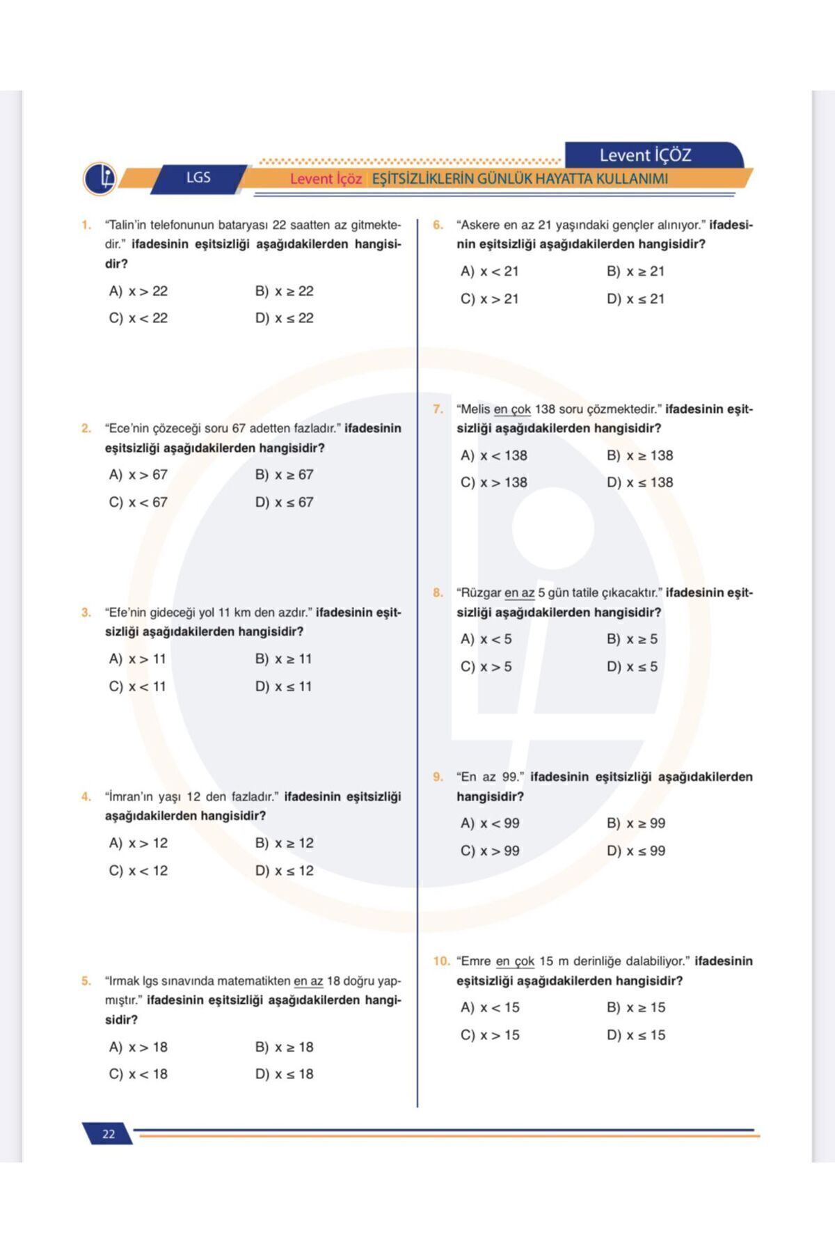 Lgs Matematik-lgs En En En Başlangıç Seti 4 Lü Set
