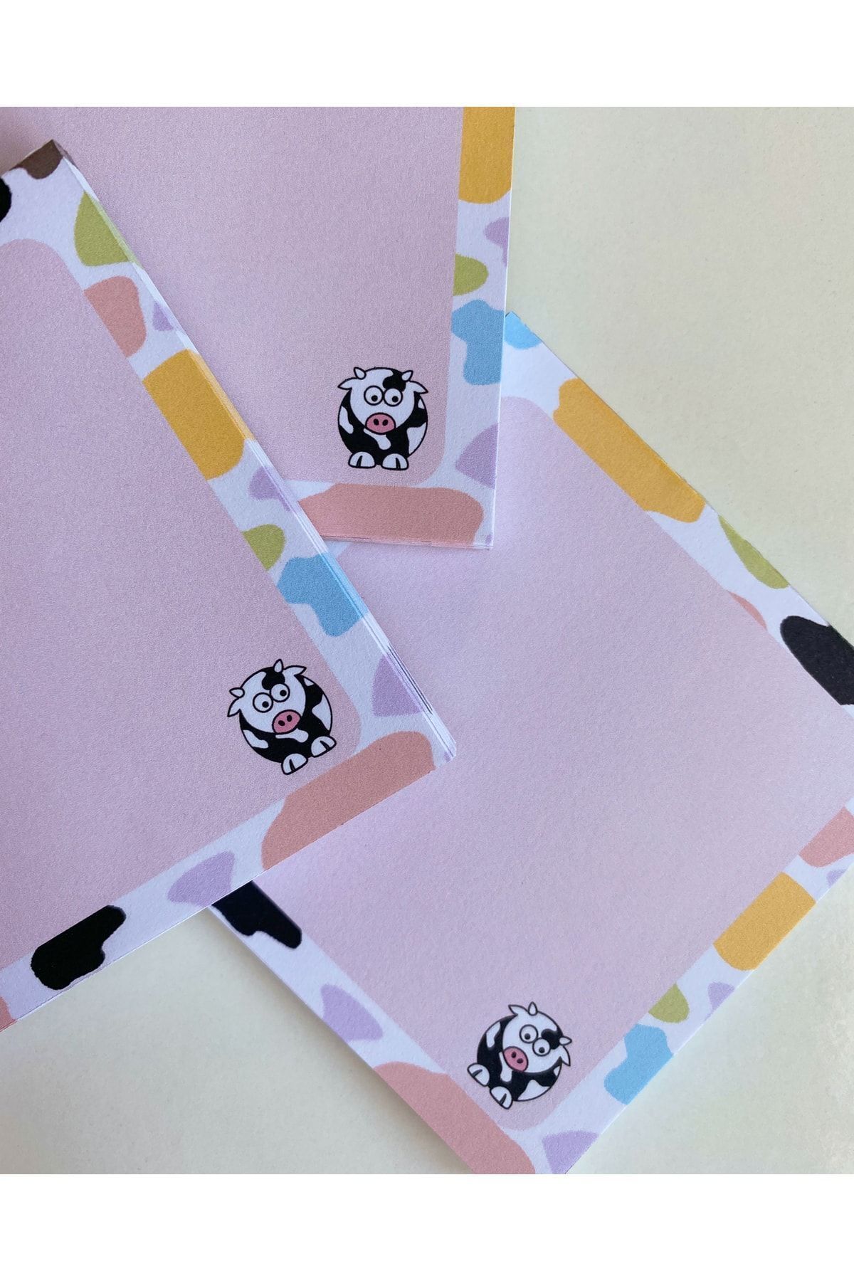 Pine Note-Cute Cow Pattern Kawaii Memopad Memo Pad Notebook Notepad Planner 3