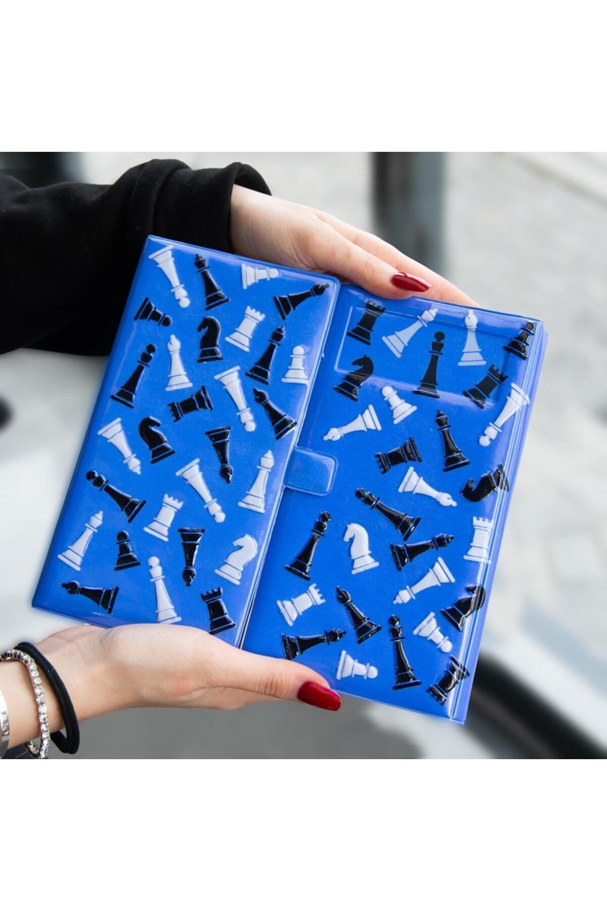 Nobbystar 10 Yaş Kapaklı Mavi Satranç Takımı 1-2 Kişi Türkçe