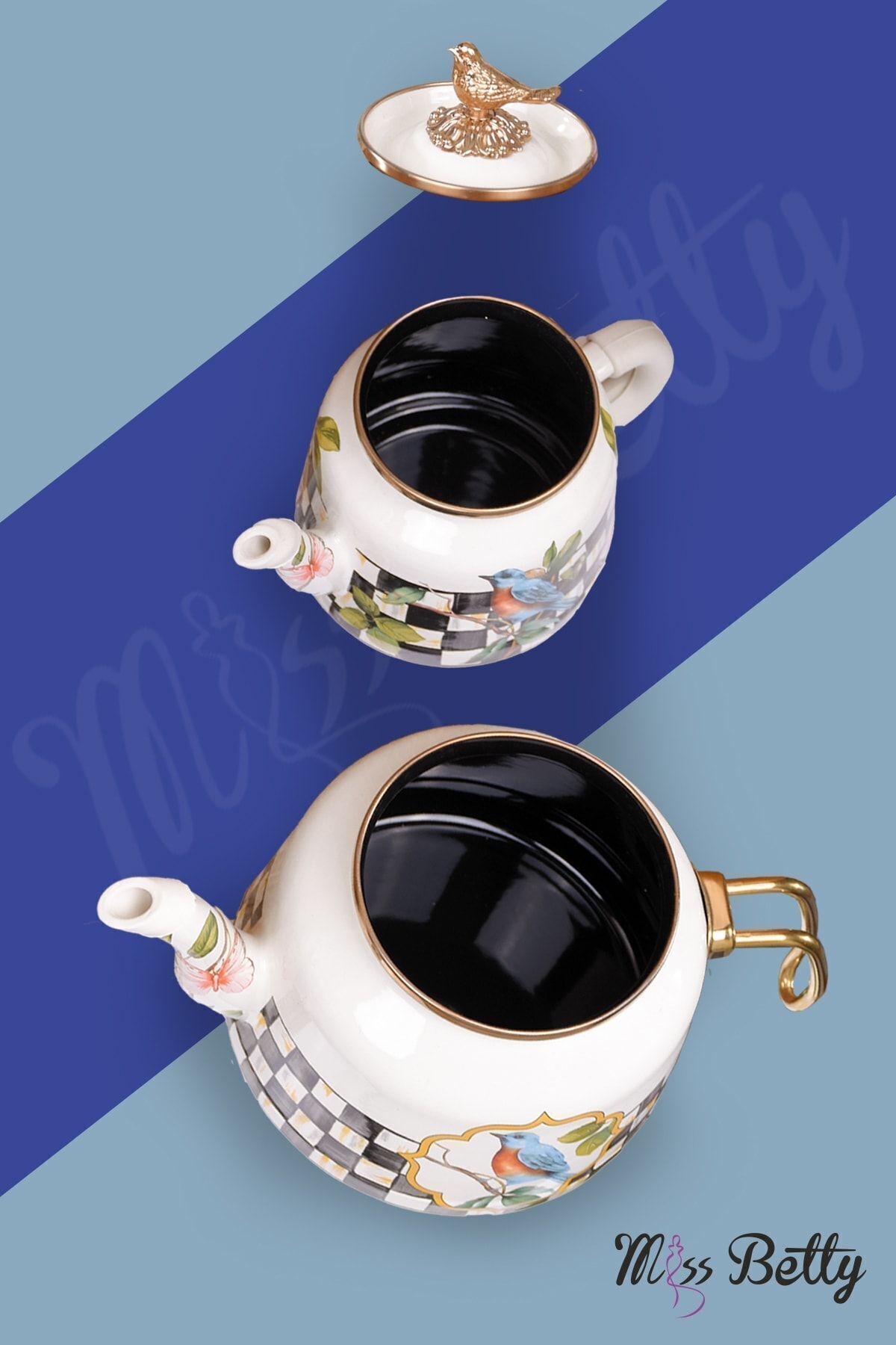 Miss Betty-Paradise Enamel Teapot 5