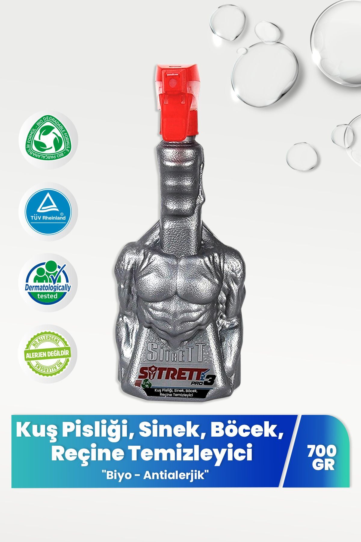 SİTRETT MX Kuş Pisliği, Sinek, Böcek, Reçine Temizleyici Pro 700 gr