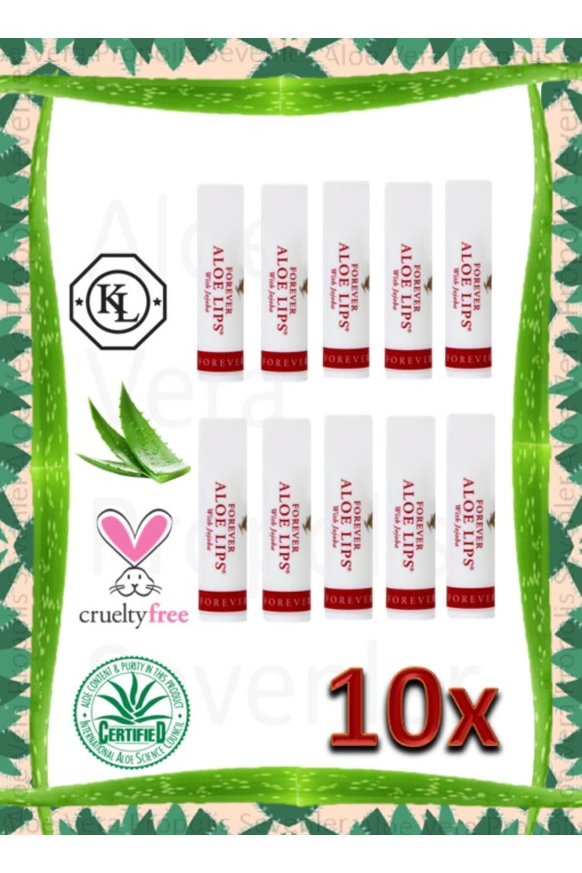 کرم محافظ و مرطوب کننده لب فوراور آلوئه لیپس - کد محصول 022 - 10 عدد Forever Living