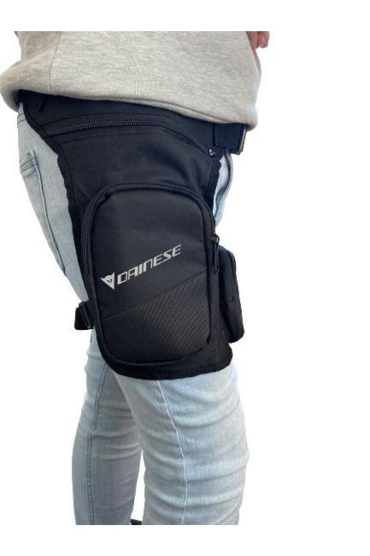 Dainese Motorcycle Leg Bag Reflective Gray 2 Pockets Trendyol