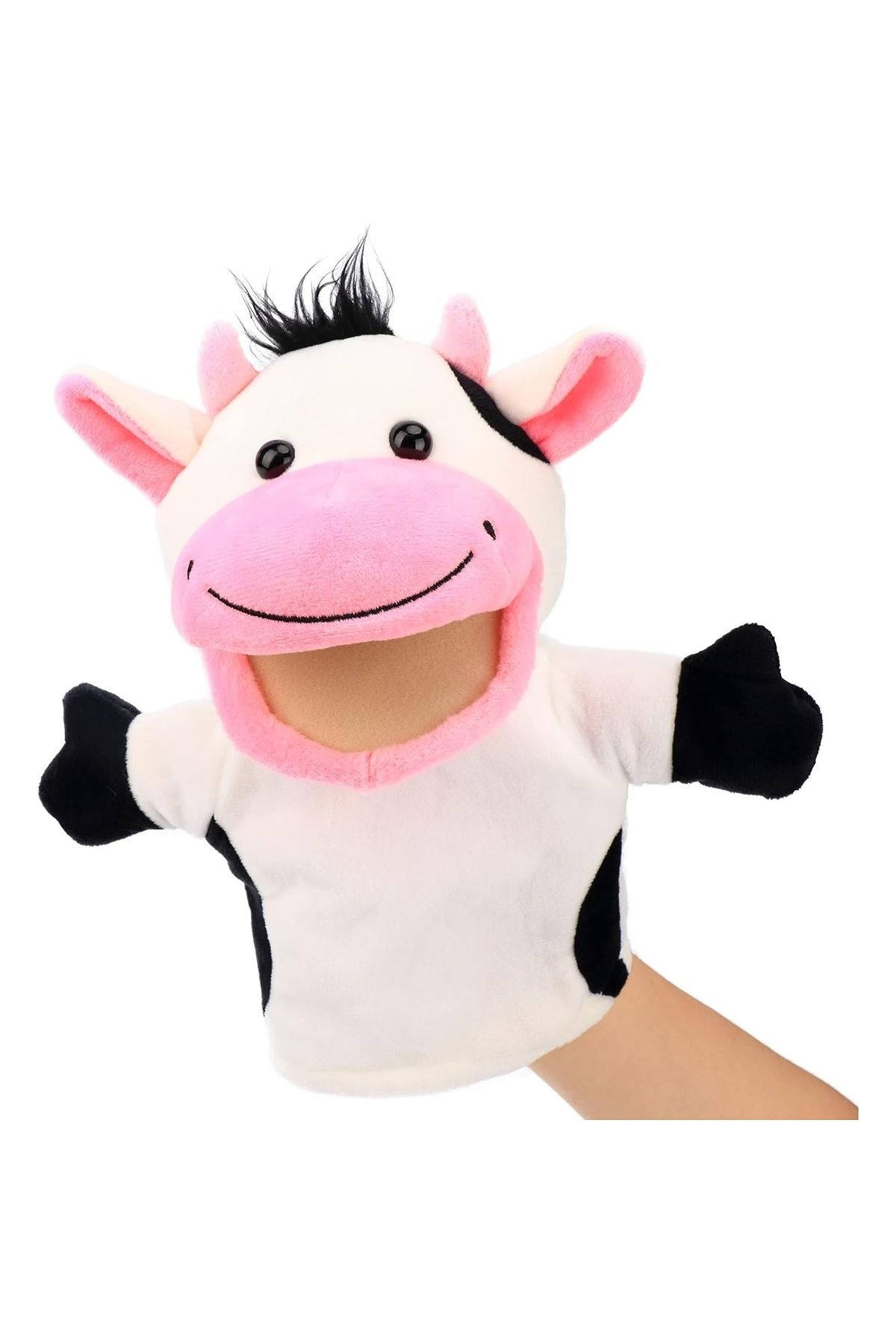 Marsel oyuncak Kukla İnek El Kuklası Ağzı Hareket Edebilen El Kuklası İnek