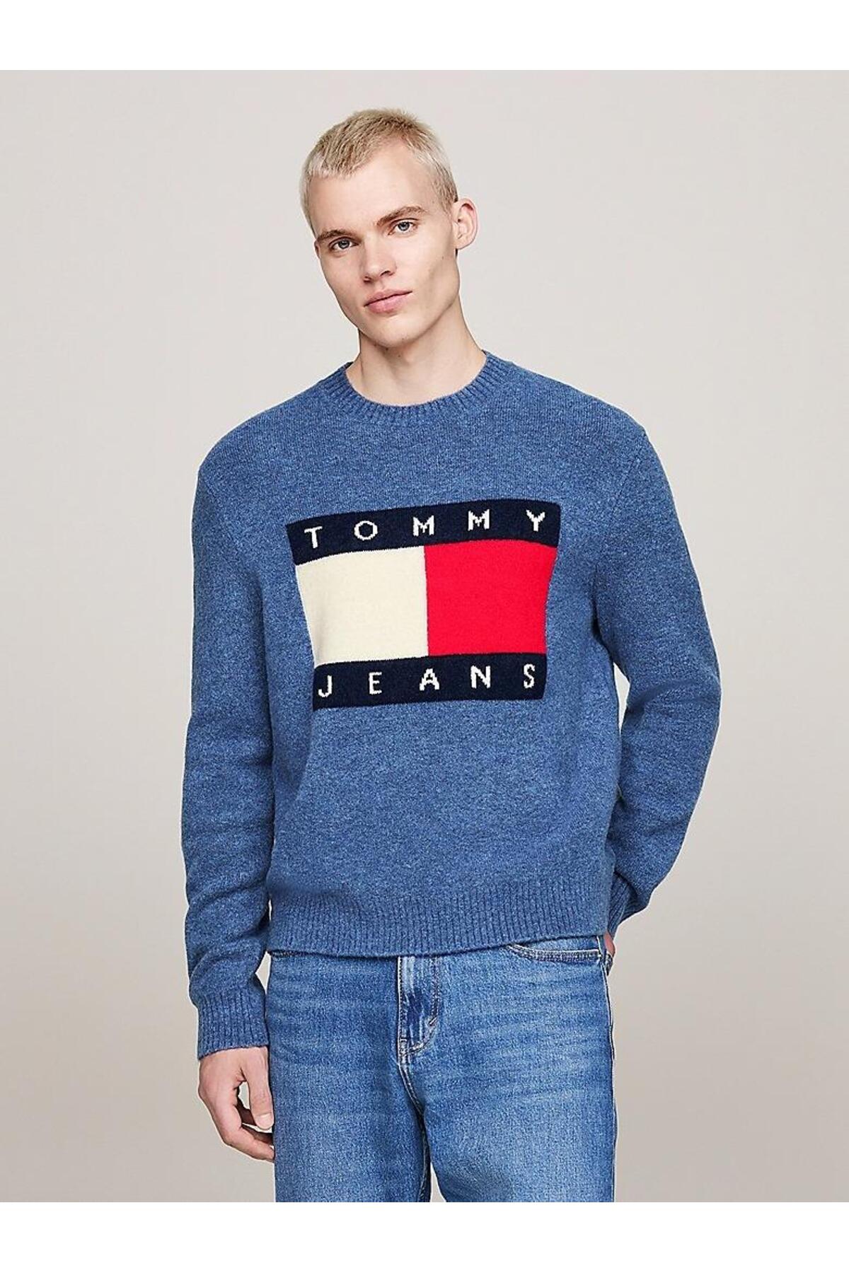 Tommy Hilfiger TJM REG MELANGE FLAG SWEATER Fiyat Yorumlar Trendyol tommy-hilfiger-tjm-reg-melange-flag-sweater-fiyat-yorumlar-trendyol