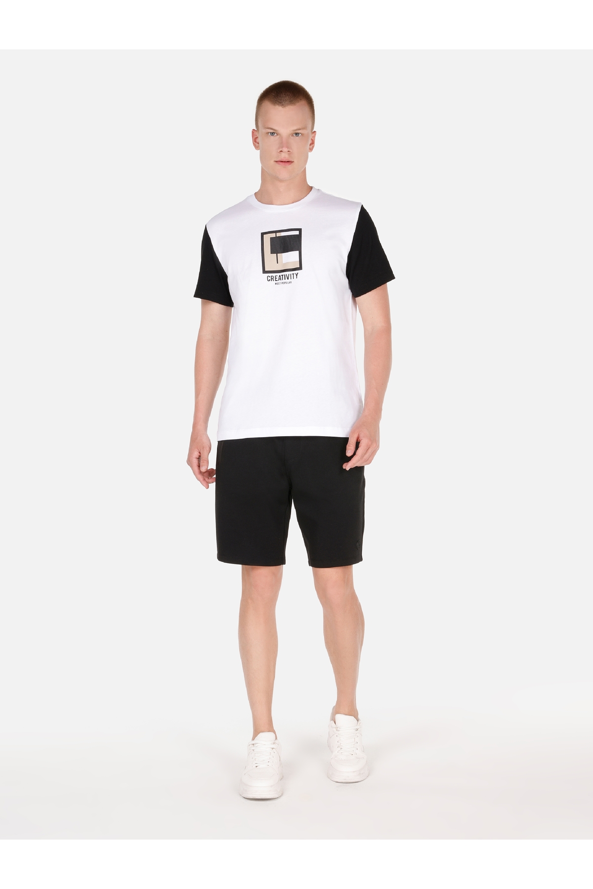 کالینز شلوارک مردانه مشکی جیب‌دار کمر متوسط ​​معمولی