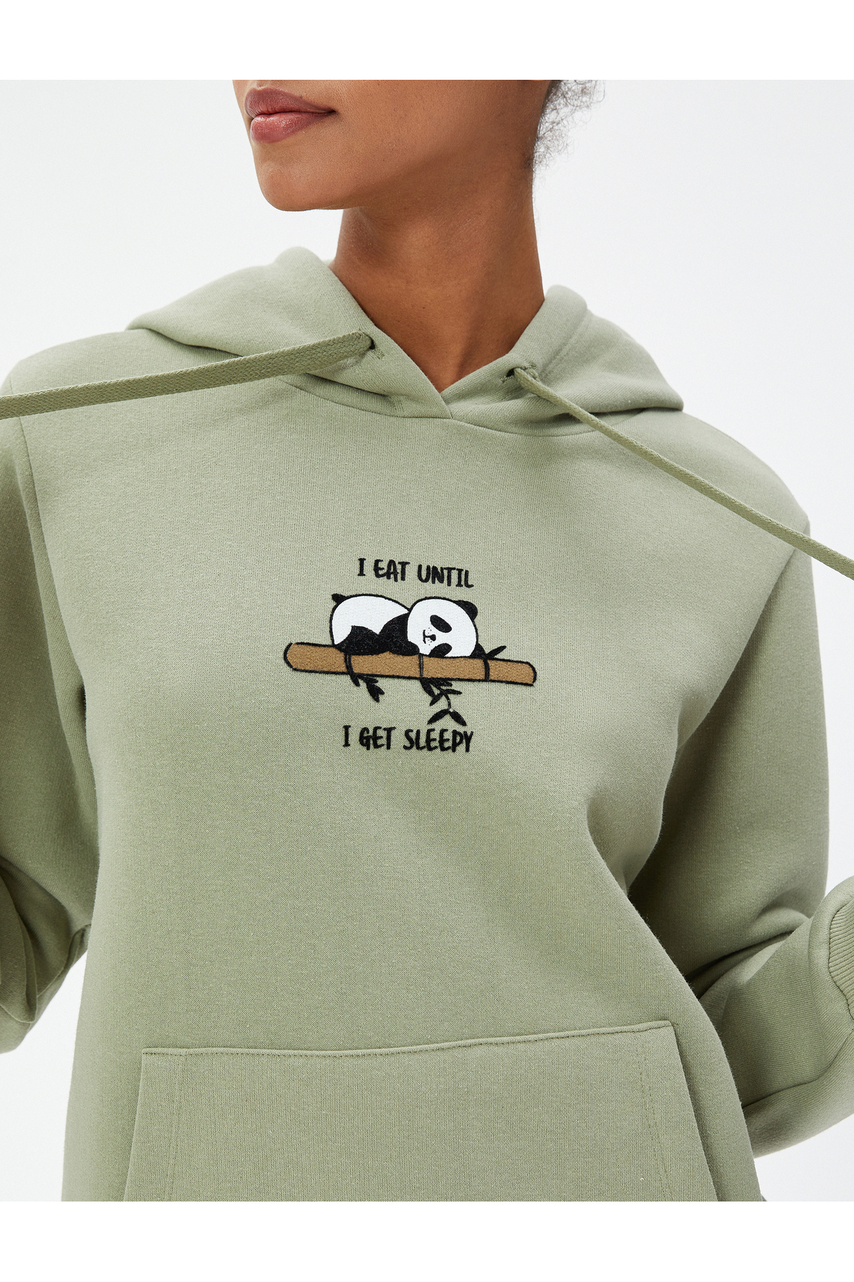 سویشرت زنانه فیروزه کوتونKoton | 4WAL10060IK اورجینال - تصویر 5