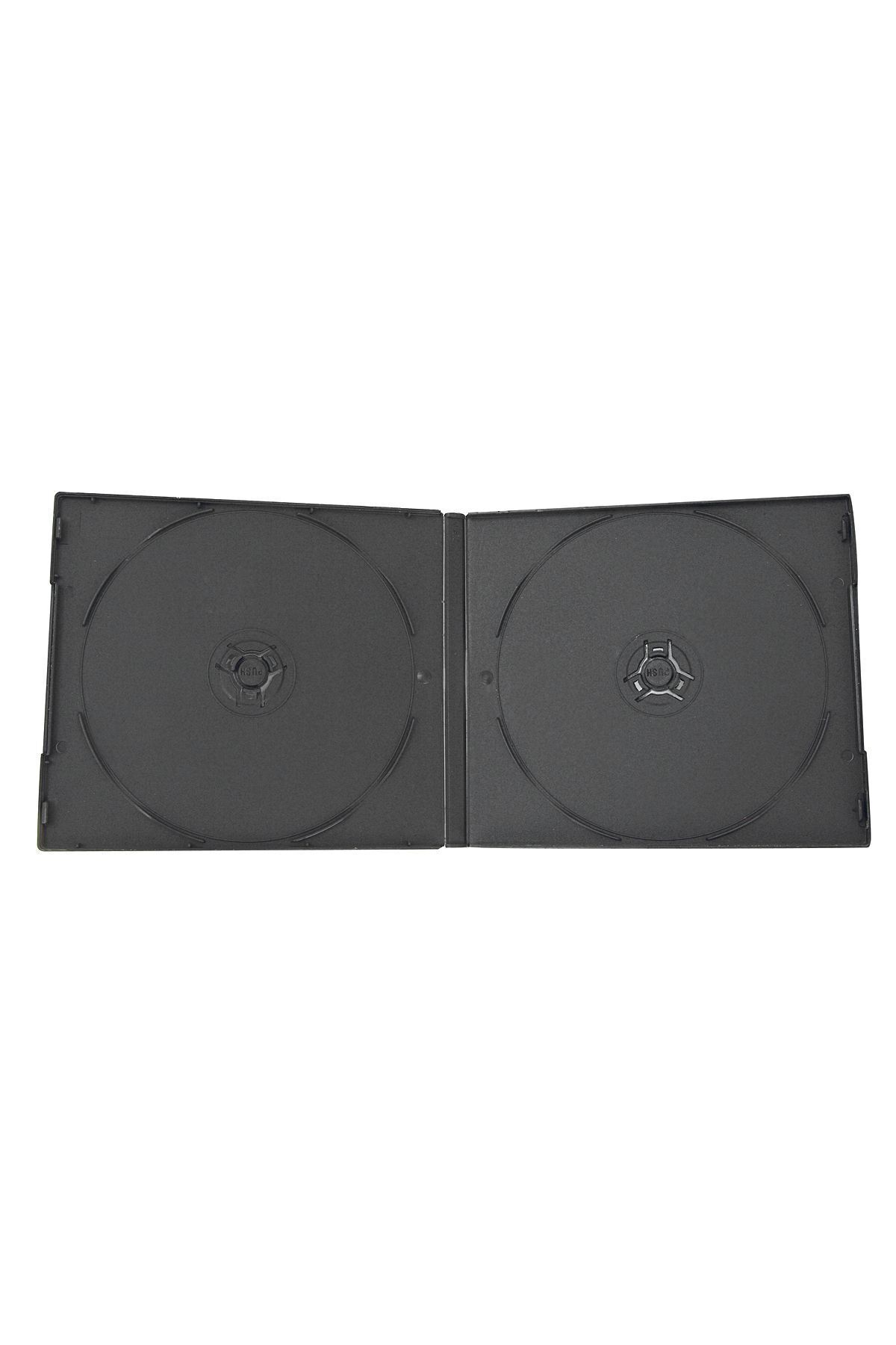 MYSTOKMODA Mybek boş cd dvd kutusu 2 bölmeli siyah 25'li paket