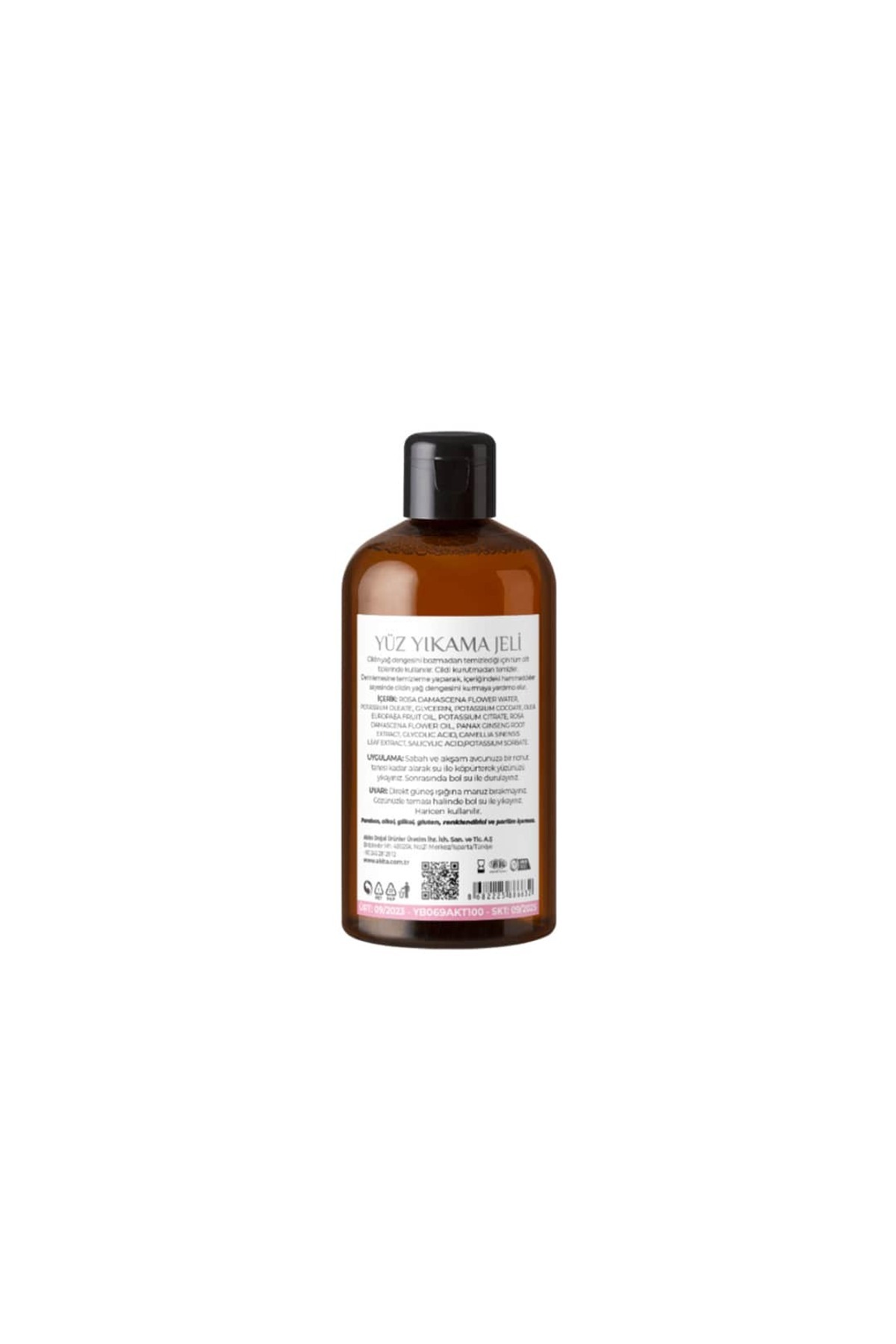 % 100 Doğal Yüz Yıkama Jeli Gül 250ml — yb149akt120 — تصویر 2 از 3