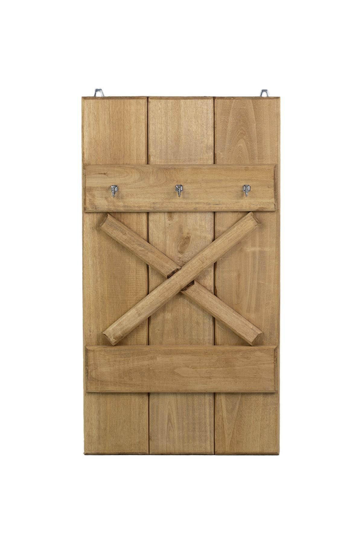 ARDEKS-Walnut Color Wooden Key Holder - Stylish and Convenient 2