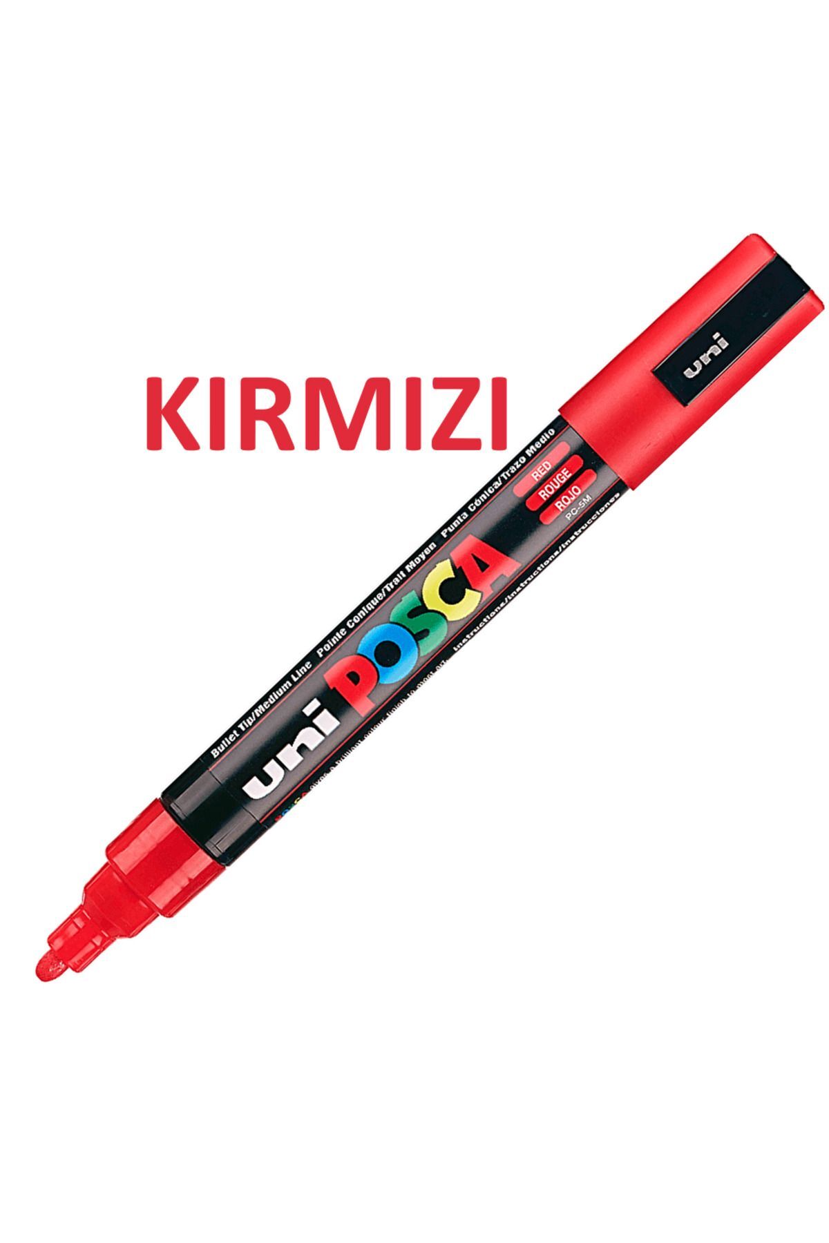 Posca Red Marker Pc-5m (1.8-2.5mm) Poska Pc5m Pc - 5m