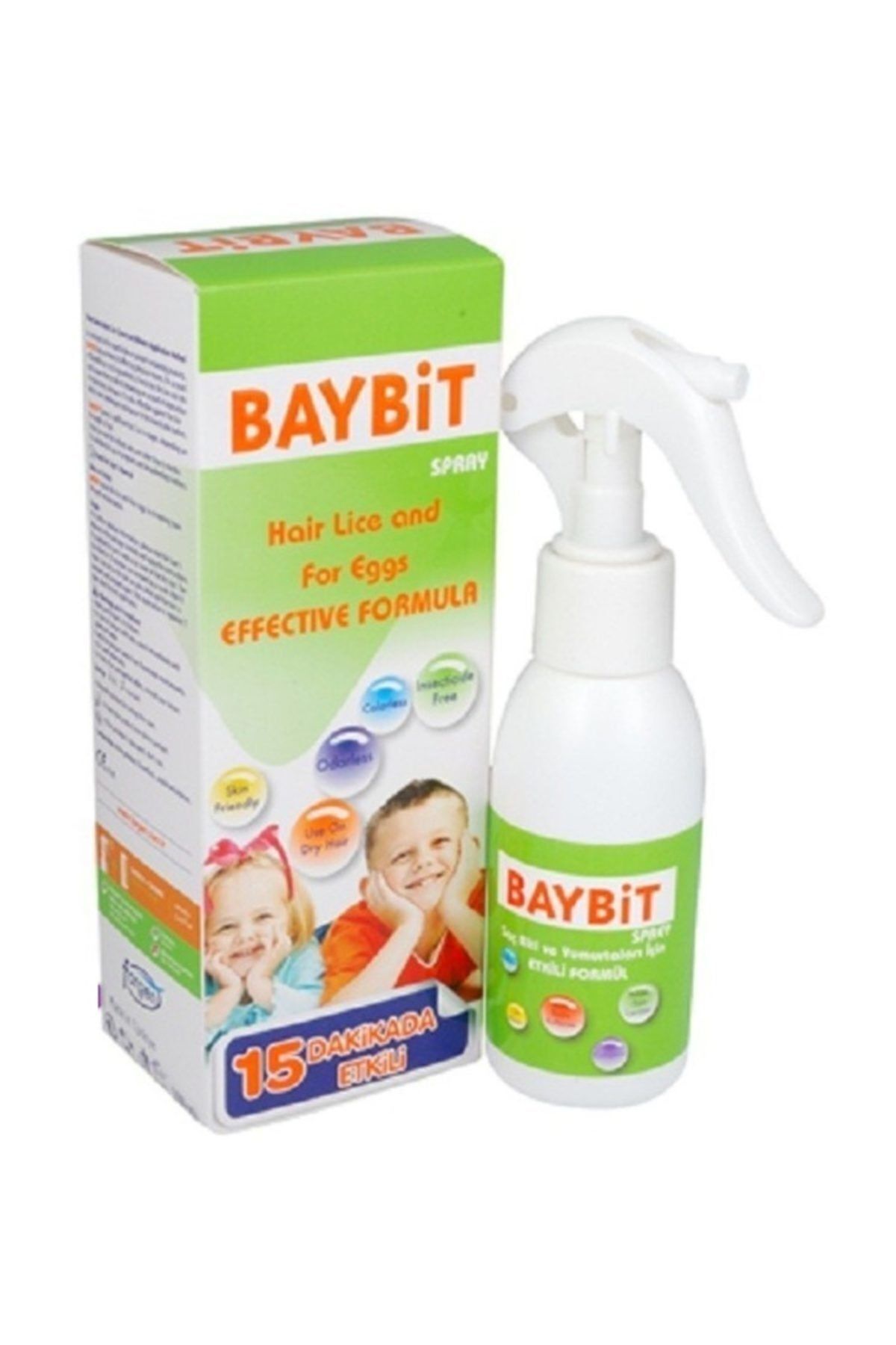 BAYBİT Bit Spreyi 100 ml + Bit Şampuanı 100 ml  Kofre Set 2 Adet Bit Tarağı Hediye fotoğrafı 2 (önizleme)