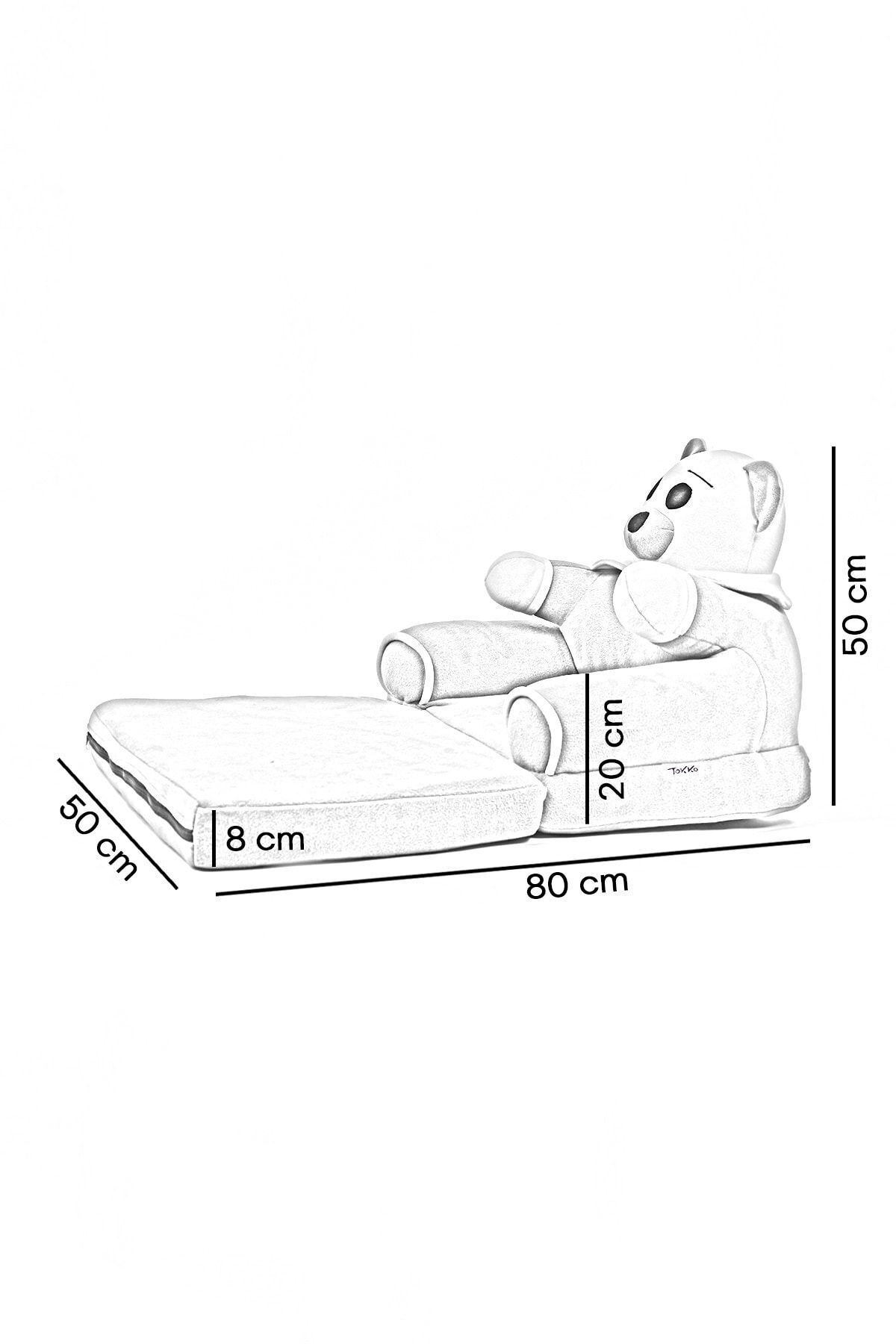 Beibons Anti Bakteriyel Portatif Katlanabilir Sünger Çocuk Koltuğu - Panda, Ayıcık Koltuk Gri Sarı fotoğrafı 4 (önizleme)