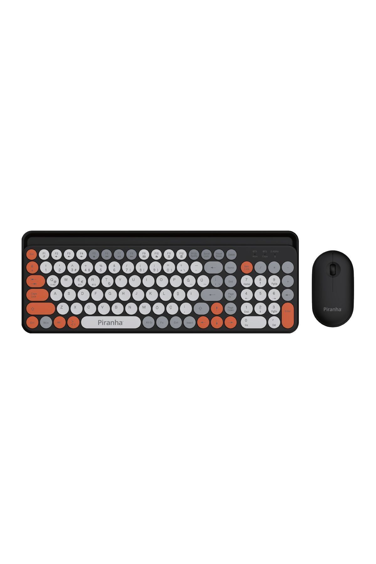 2381 Kablosuz Türkçe Q Klavye Ve Mouse Seti / Bluetooth & 2.4g / Windows - Macos/ios - Android 2
