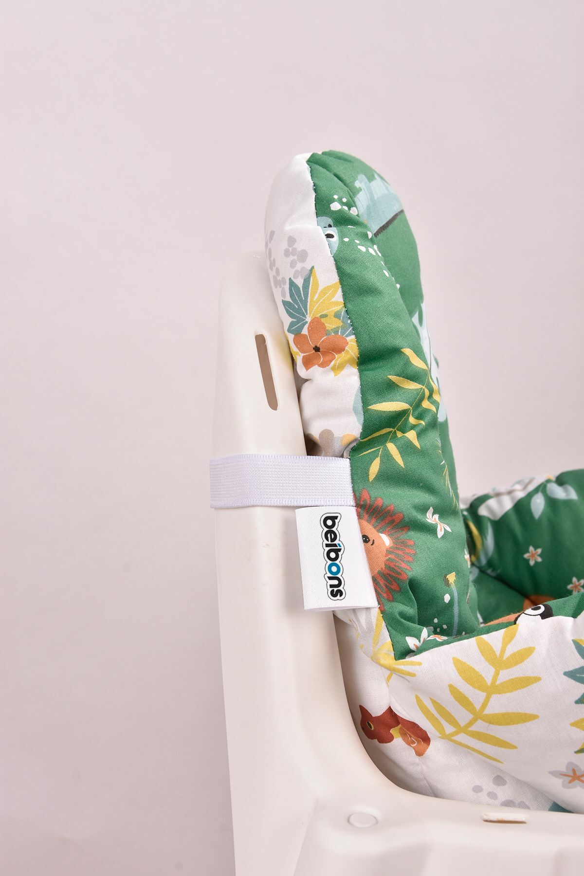 Beibons Çift Taraflı Bebek Mama Sandalyesi Minderi - Pamuklu Rahat Elyaf Dolgulu Mama Sandalyesi Yastığı fotoğrafı 3 (önizleme)