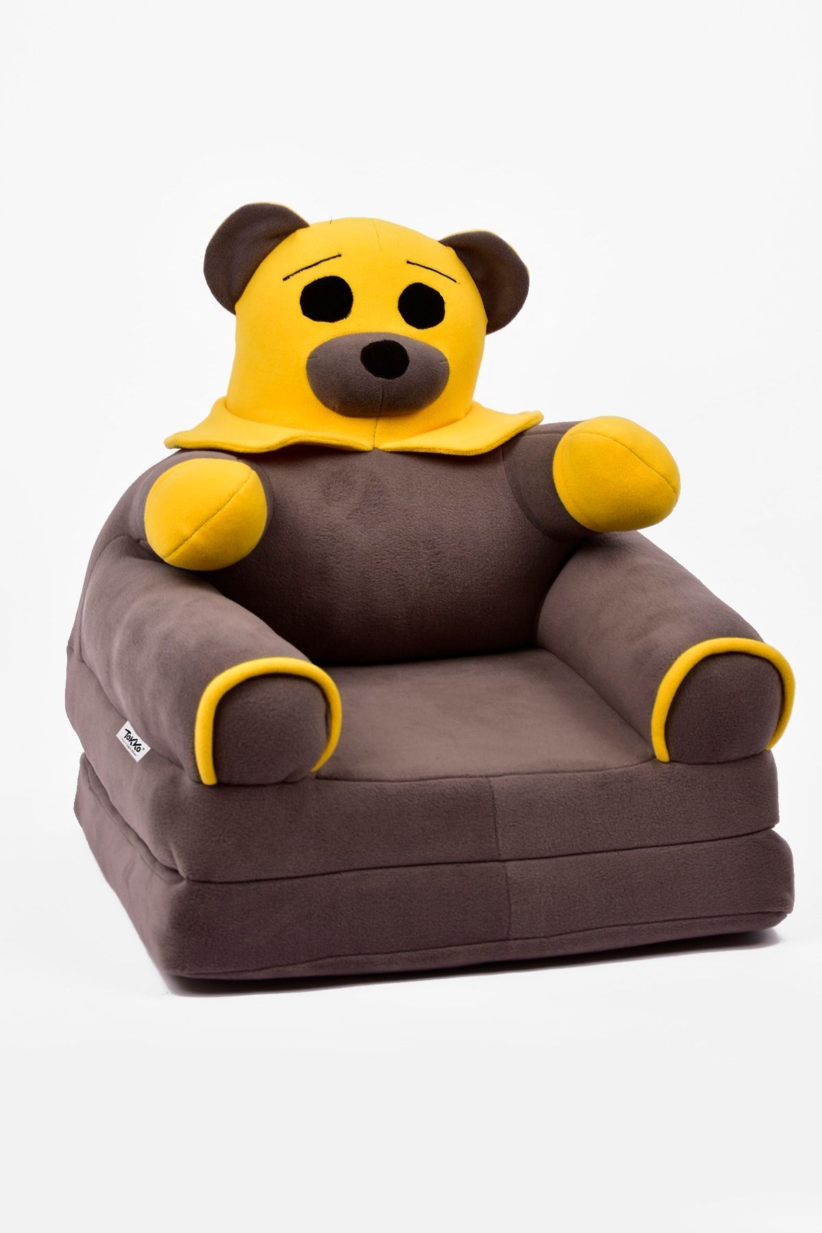 Beibons Anti Bakteriyel Portatif Katlanabilir Sünger Çocuk Koltuğu - Panda, Ayıcık Koltuk Gri Sarı fotoğrafı 3 (önizleme)