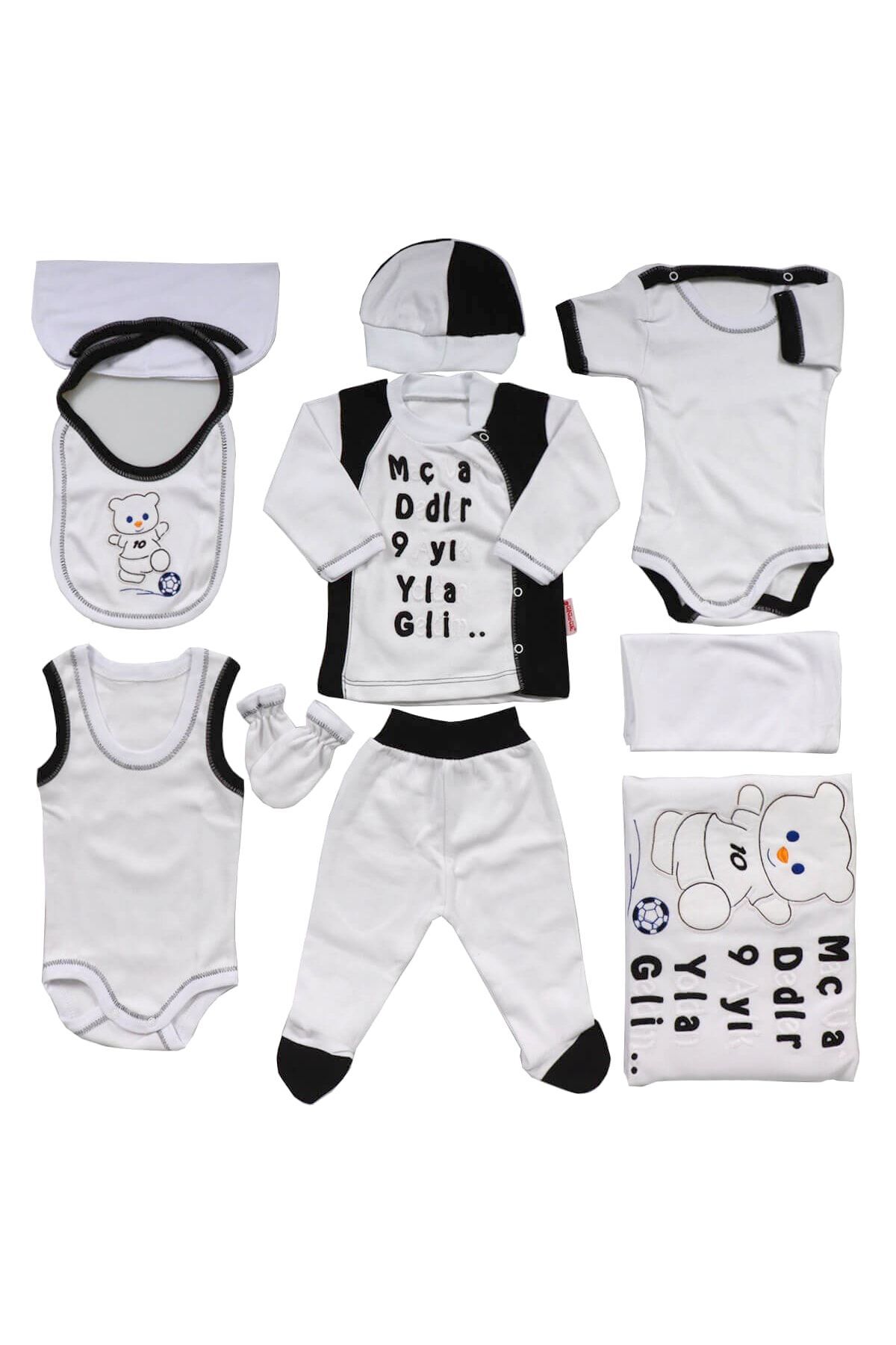 ست نوزادی پسرانه – دخترانه مشکی TOKKO | taraftar10 اورجینال - تصویر 2
