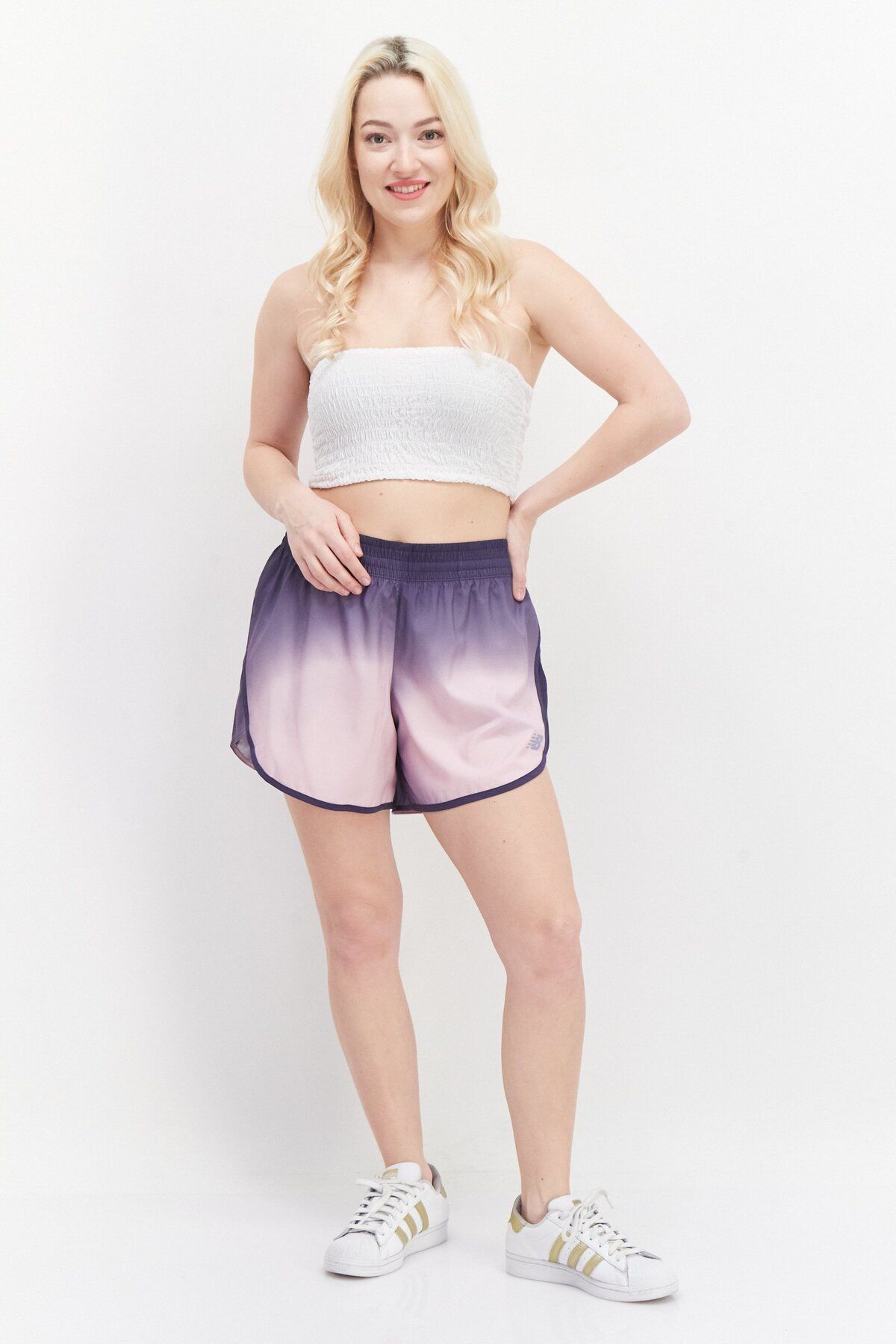 New Balance-Women Sportswear Fit 5 Inseam Running Short, Purple 4