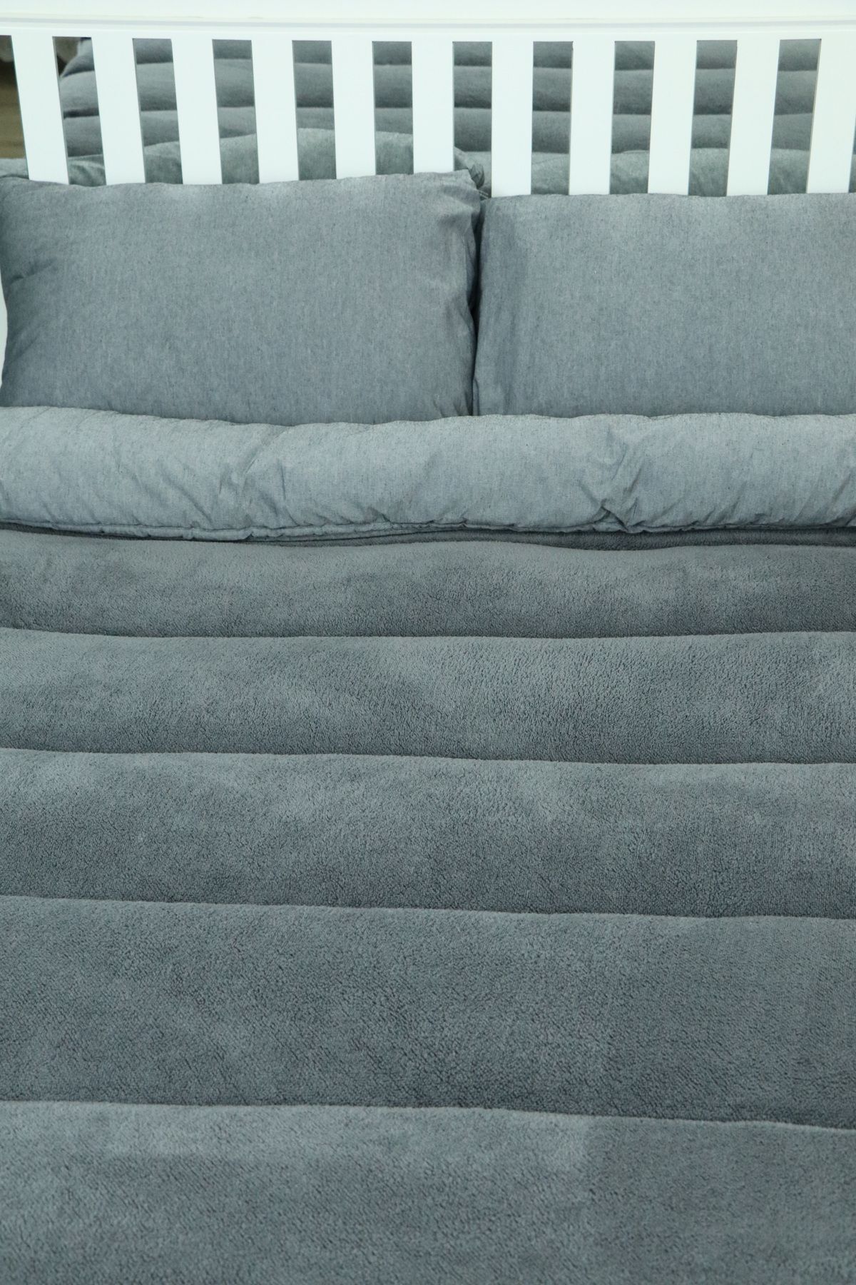 Misev Çift Kişilik Lüx Gri Welsoft Yorgan