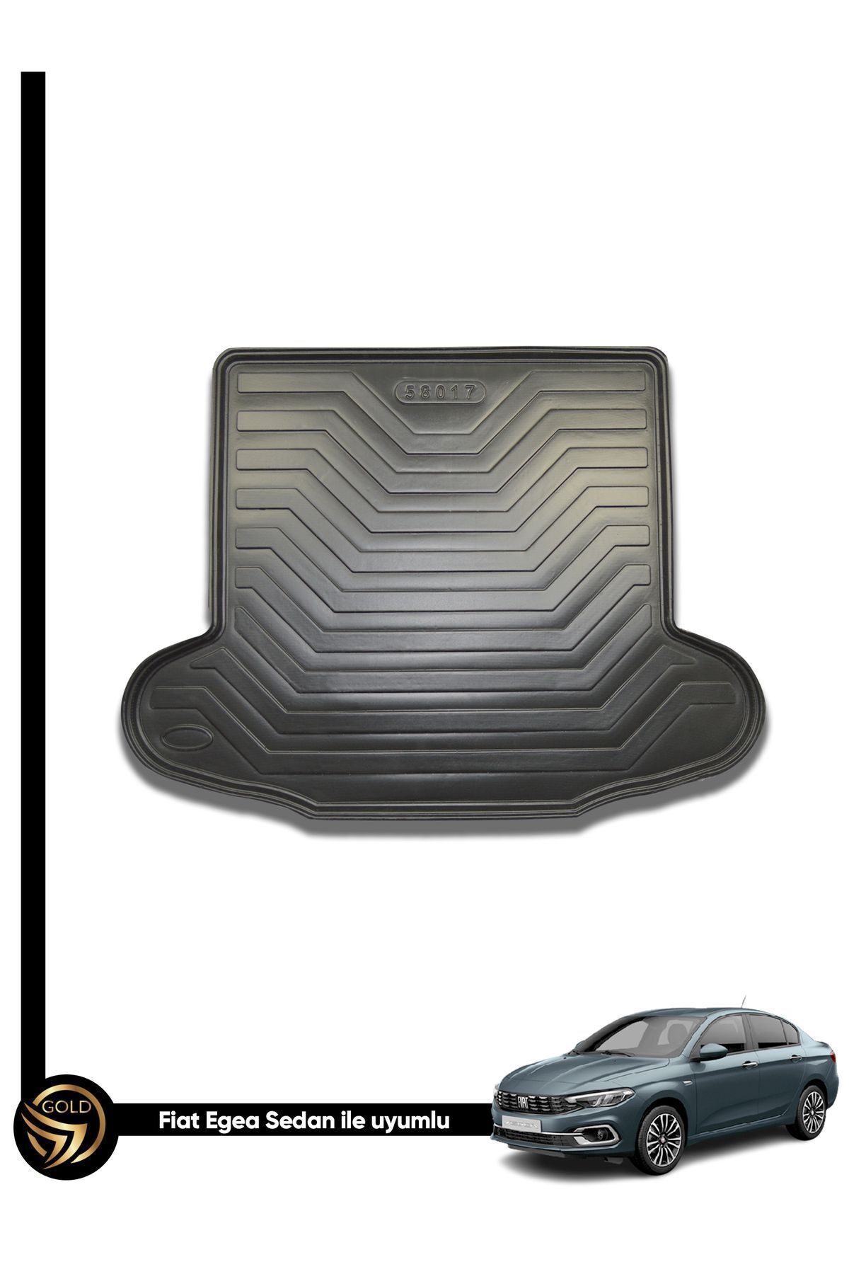 Genel Markalar Fiat Egea Sedan 2015-2023 Kauçuk Elron Araca Özel Bagaj Havuzu