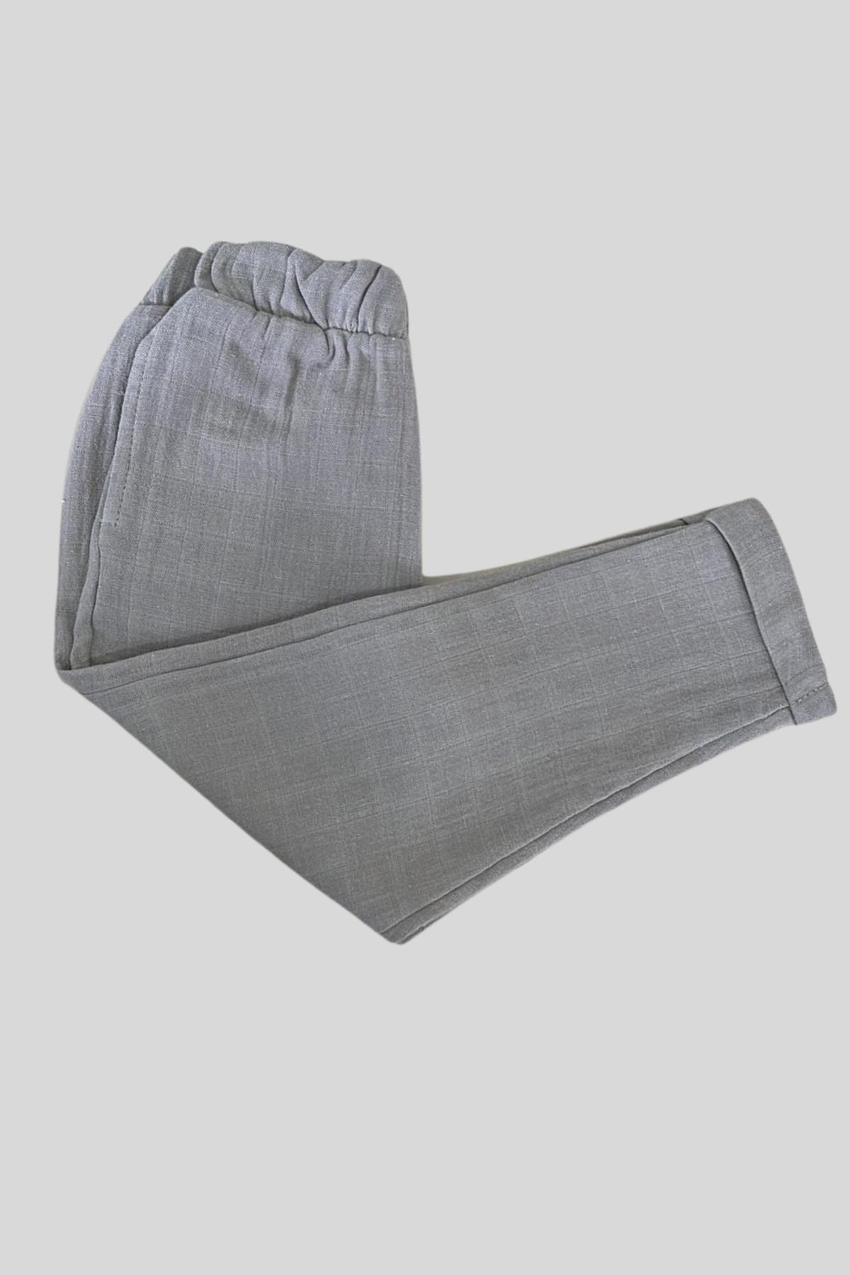 Kirazkids-Pantaloni de muselina bej 2