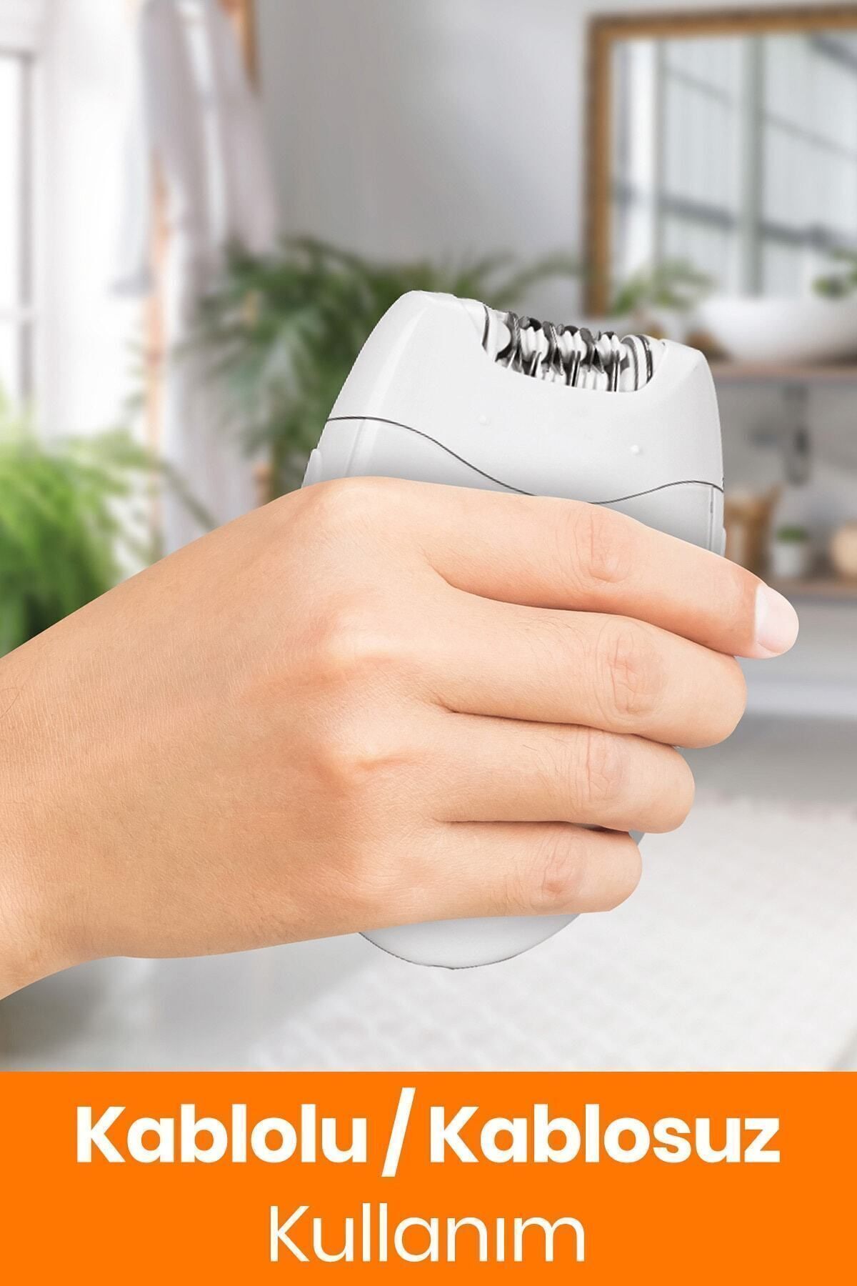 ست اپیلاتور و سوهان پاشنه قابل شارژ 2 در 1 مدل St-7102 - TYC00464389853 — تصویر 2 از 8