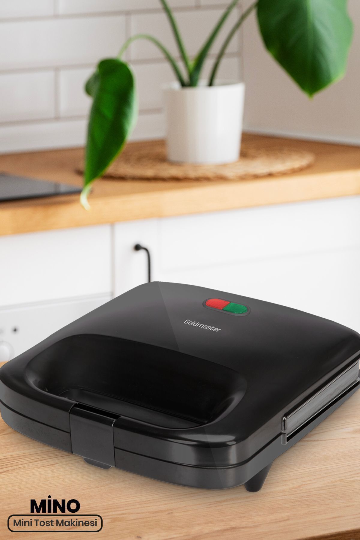 GOLDMASTER Mino In-6402 Mini Tost Makinesi Siyah