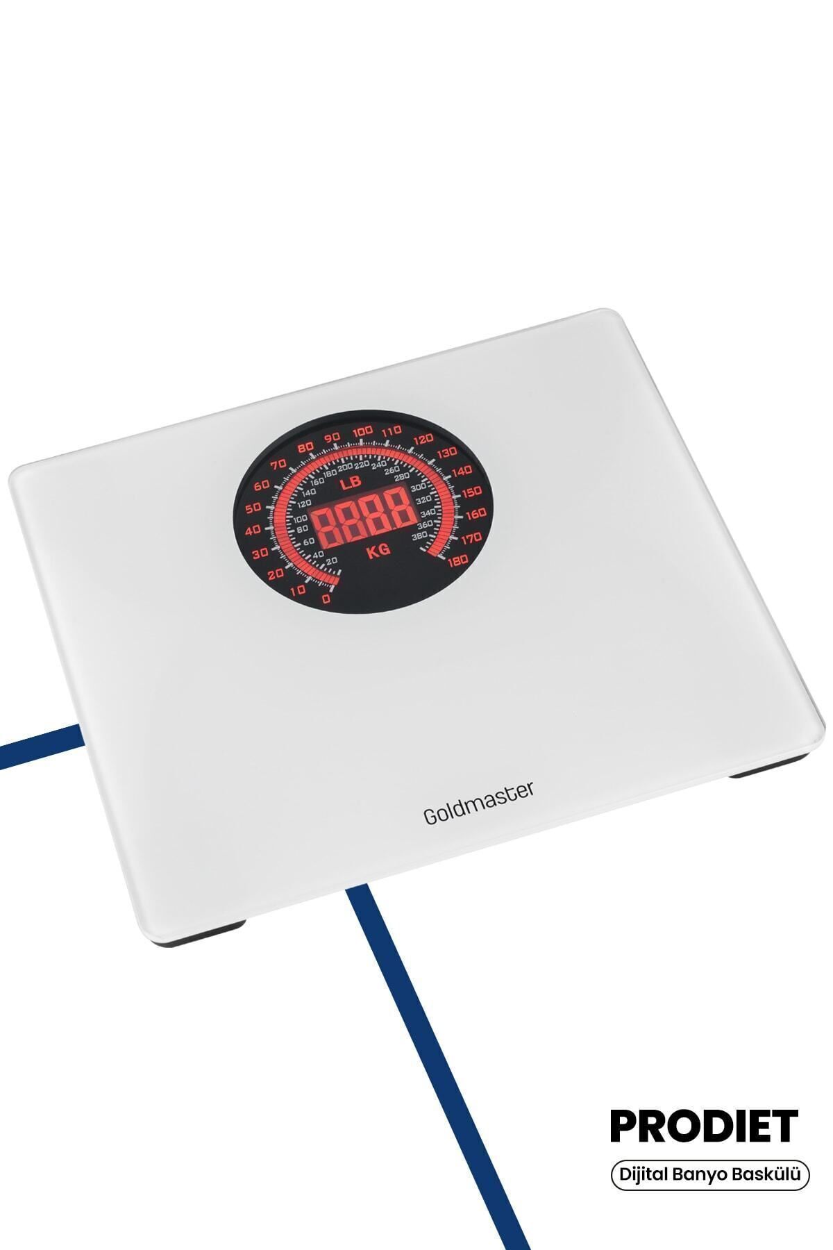 GOLDMASTER Prodiet Geniş Ekranlı Dijital Ses Özellikli Tartı Baskül