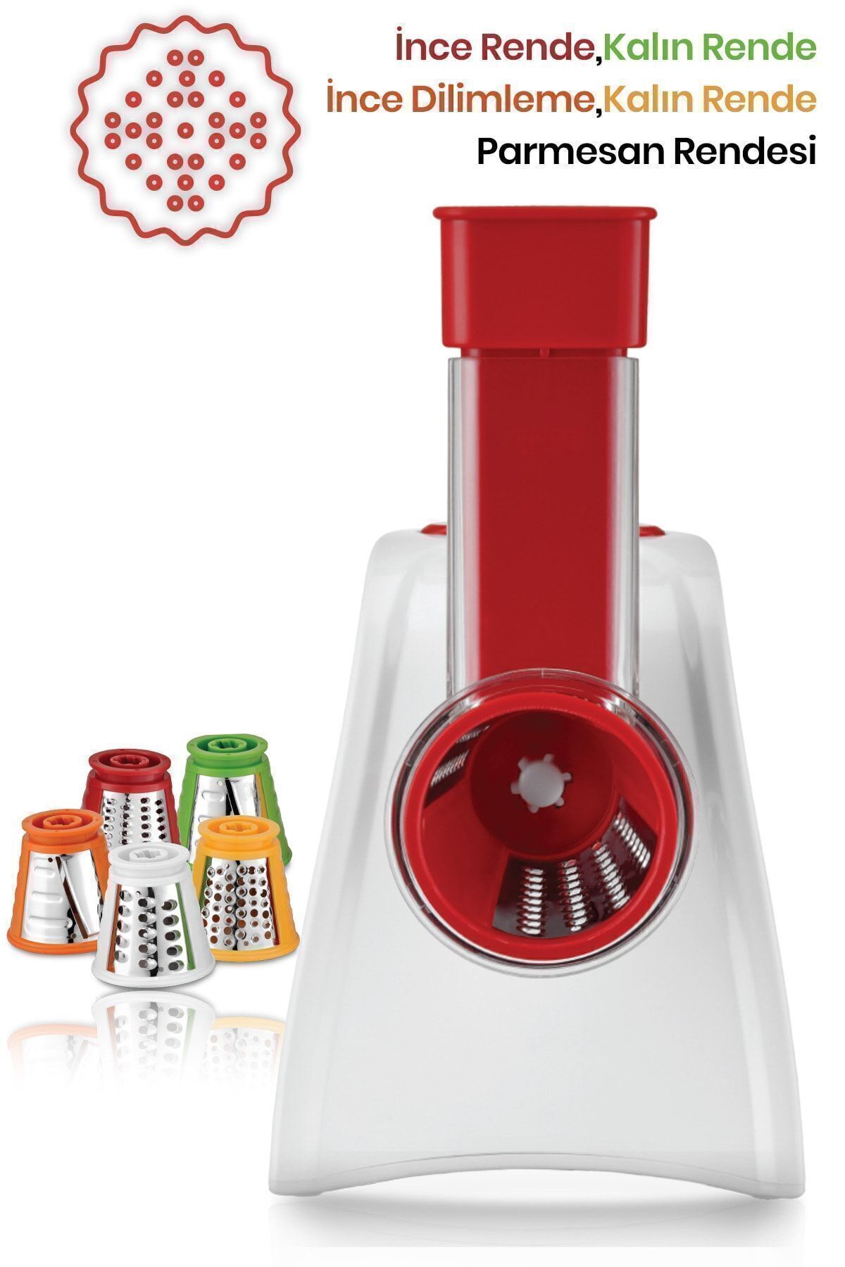 Rende Machine GoldMaster Rendimax 5in1 Paslanmaz Çelik Elektrikli Rende Dilimleme Ve ...