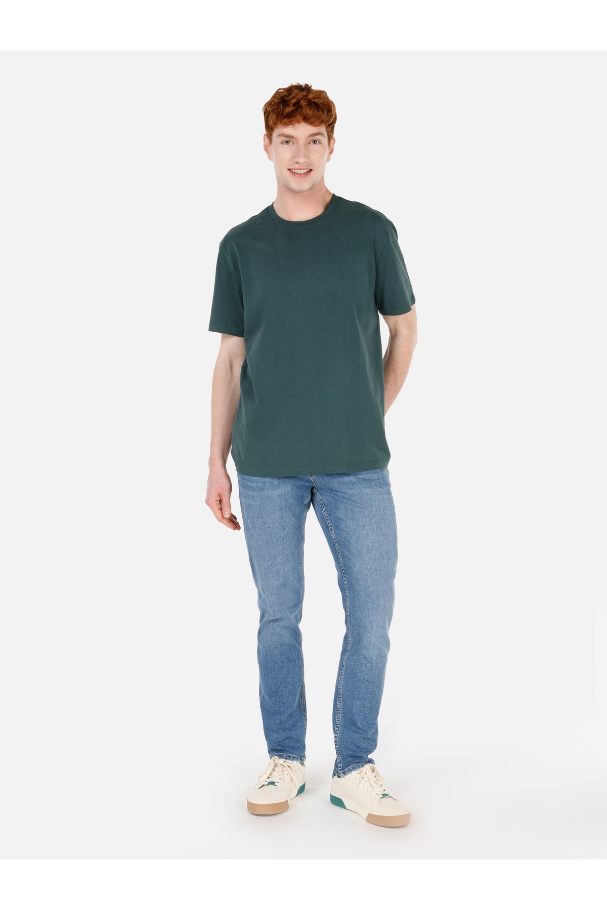 کالینز شلوار جین مردانه راسته کمر کوتاه کارل مدل 044