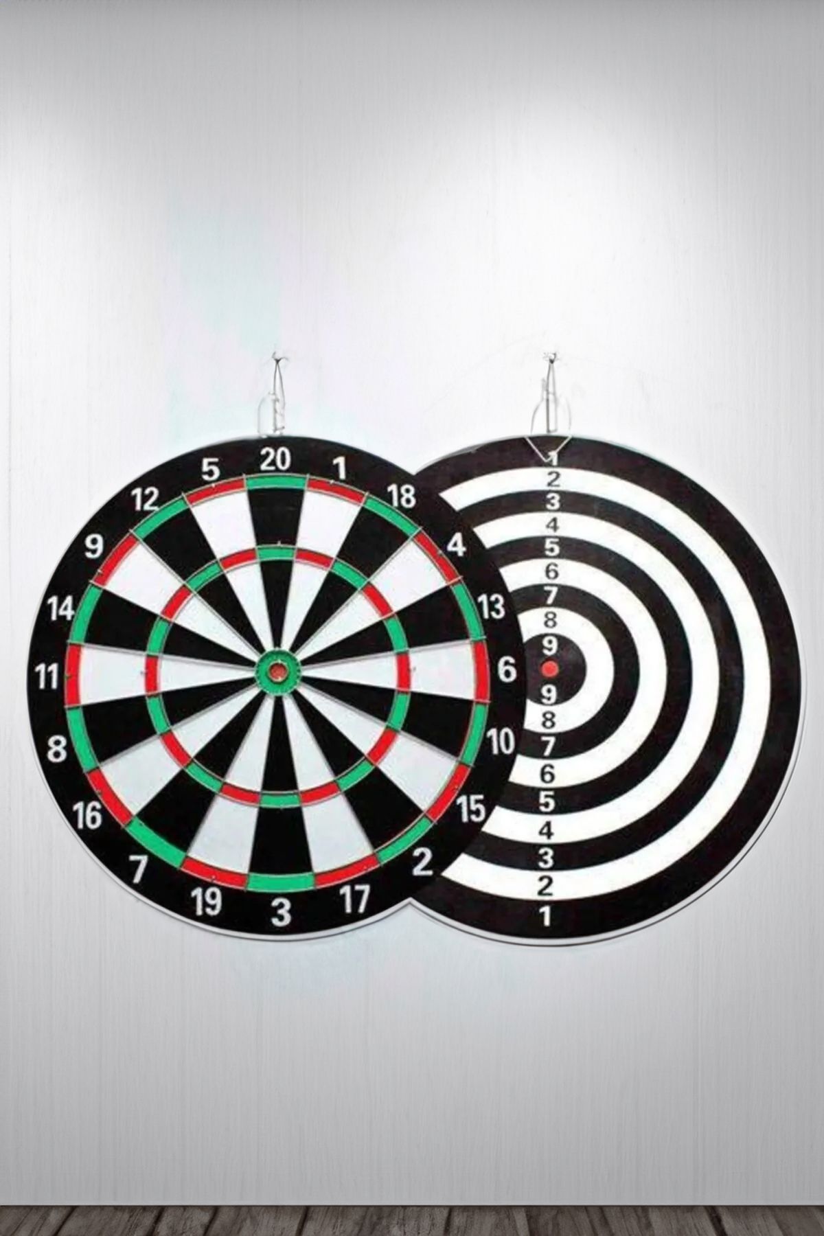 AfterTimes Dart Seti Büyük Boy Hedef Tahtası 4 Dart İle Asılabilir 43 Cm
