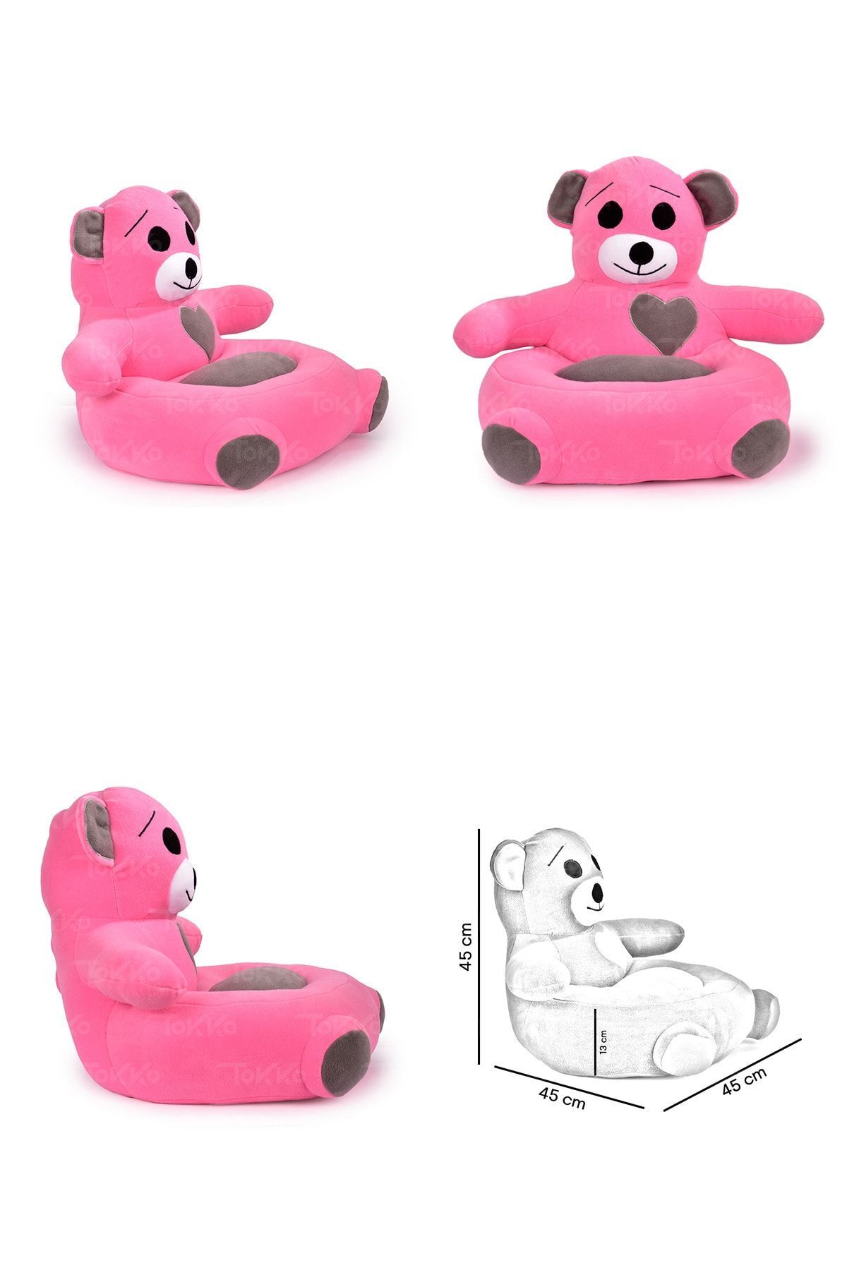 Premium Dörtlü Set   Uyku Fili  Peluş Ayıcık  Çocuk Koltuğu Antibakteriyel 4'lü Set 3