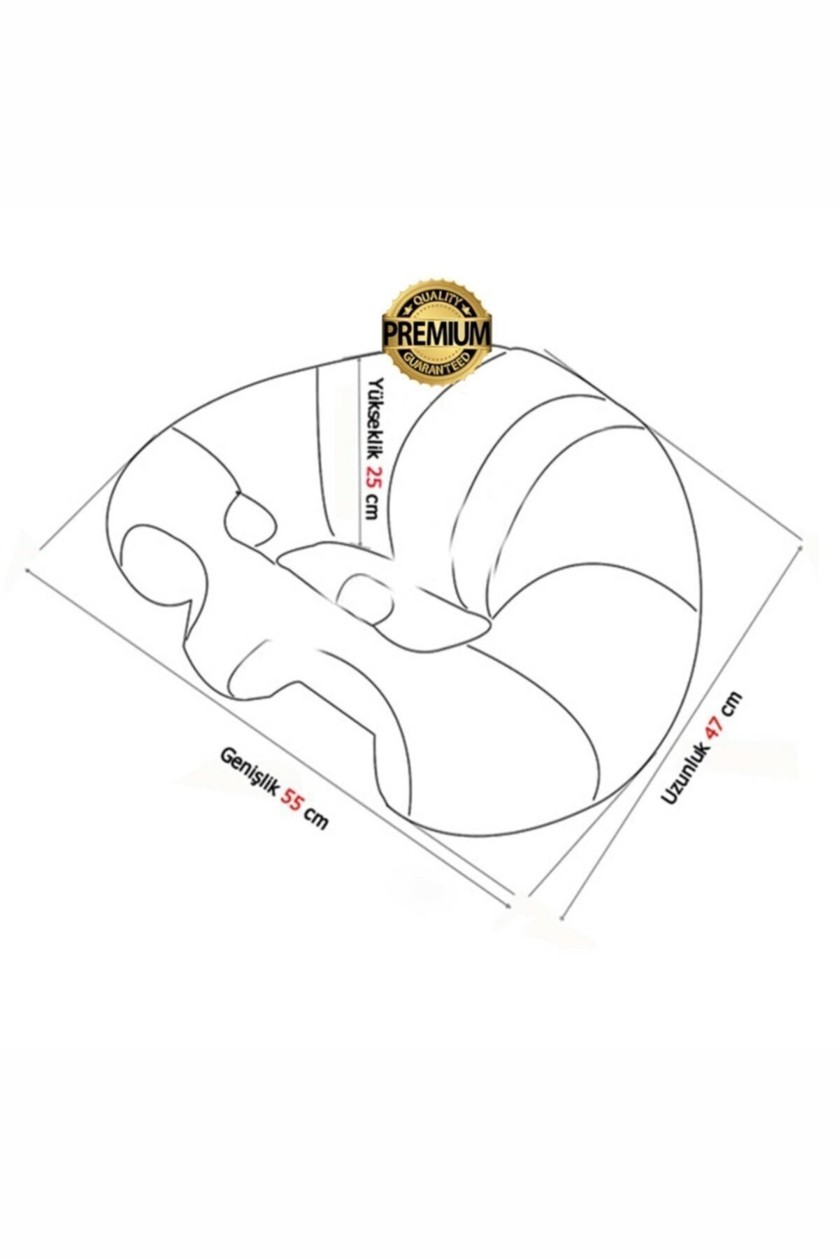 TOKKO-Sitting Support Cushion with Yellow Red Pillow Gift for Big Baby - Seat 7