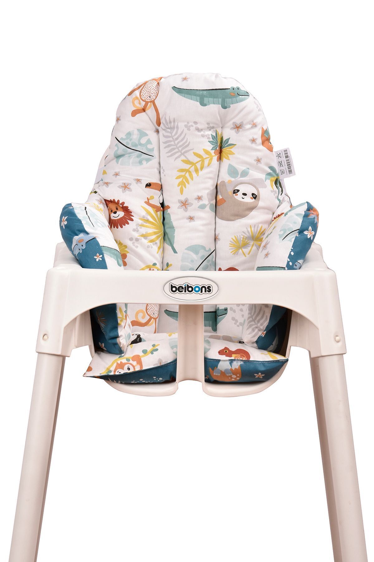 Beibons Çift Taraflı Bebek Mama Sandalyesi Minderi - Pamuklu Rahat Elyaf Dolgulu Mama Sandalyesi Yastığı fotoğrafı 2 (önizleme)