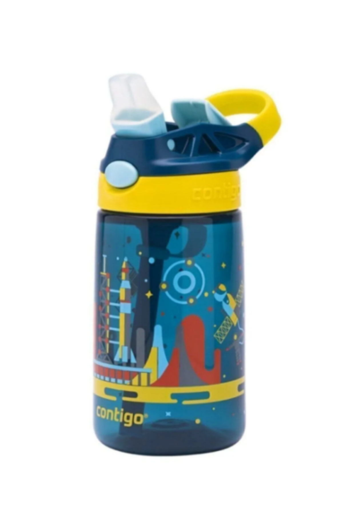 Contigo Uzay Emzikli Çocuk Su Matarası 420ml Cama En Yakın Malzeme Tritan fotoğrafı 4 (önizleme)