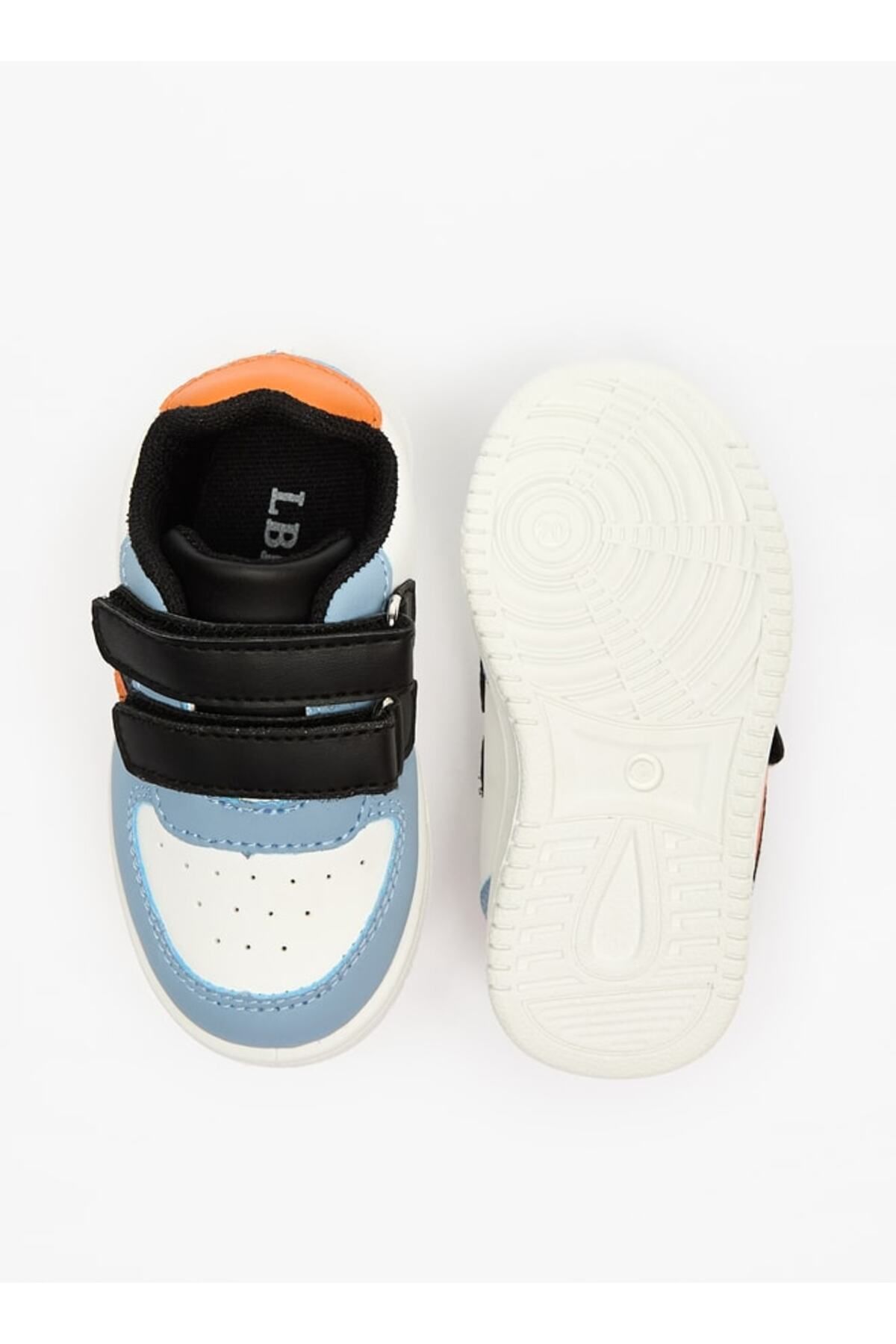 LBL by Shoexpress-Panelled Sneakers with Hook and Loop Closure 4