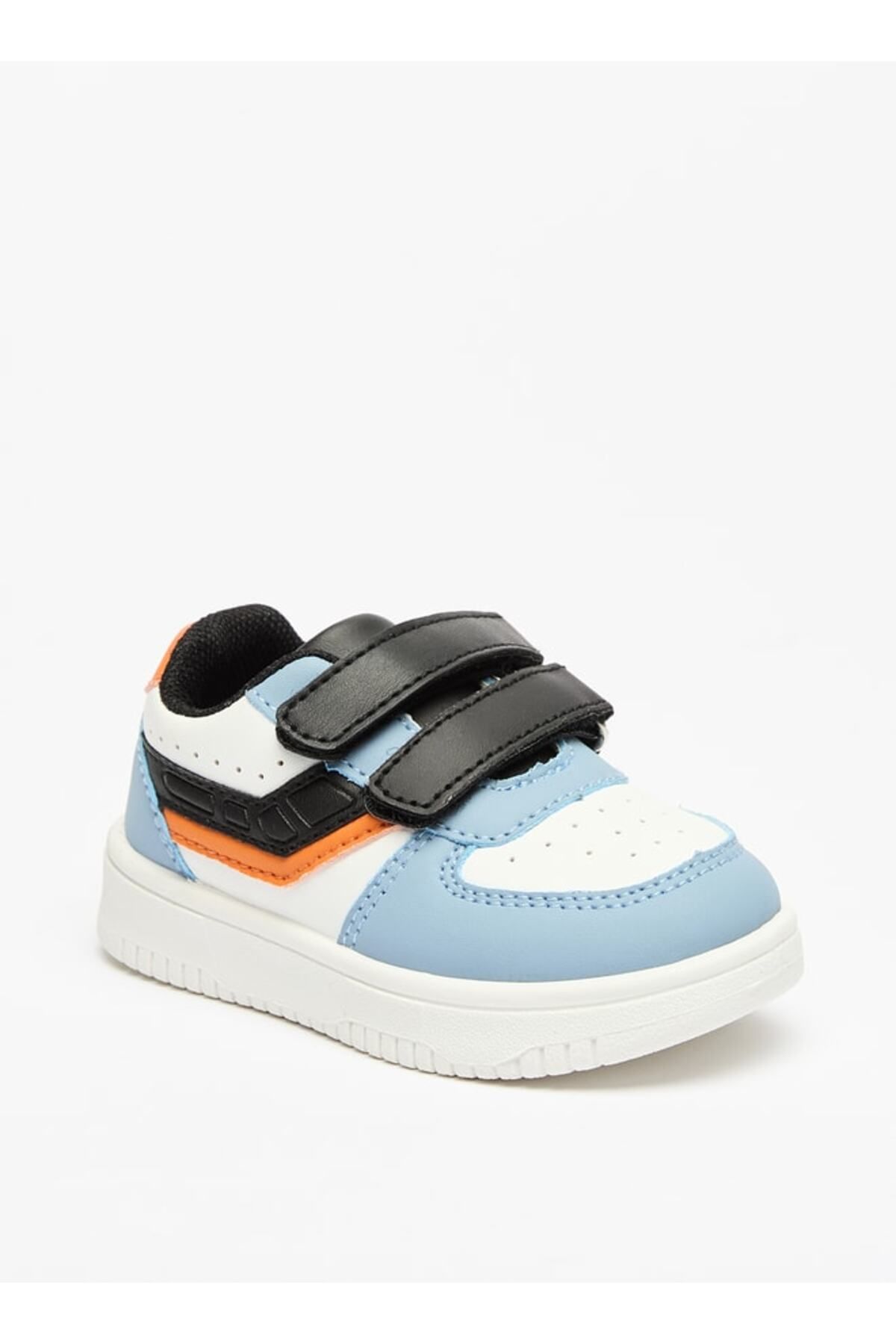 LBL by Shoexpress-Panelled Sneakers with Hook and Loop Closure 1