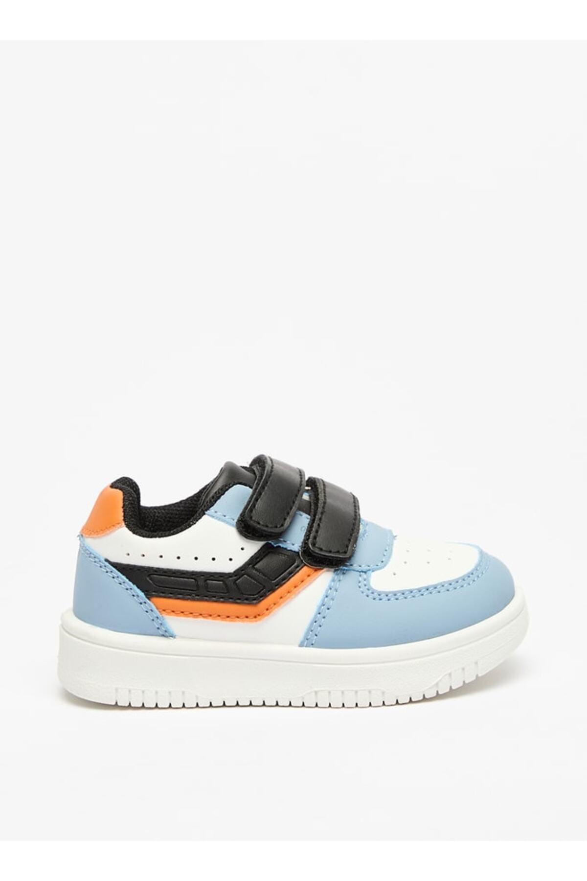LBL by Shoexpress-Panelled Sneakers with Hook and Loop Closure 3