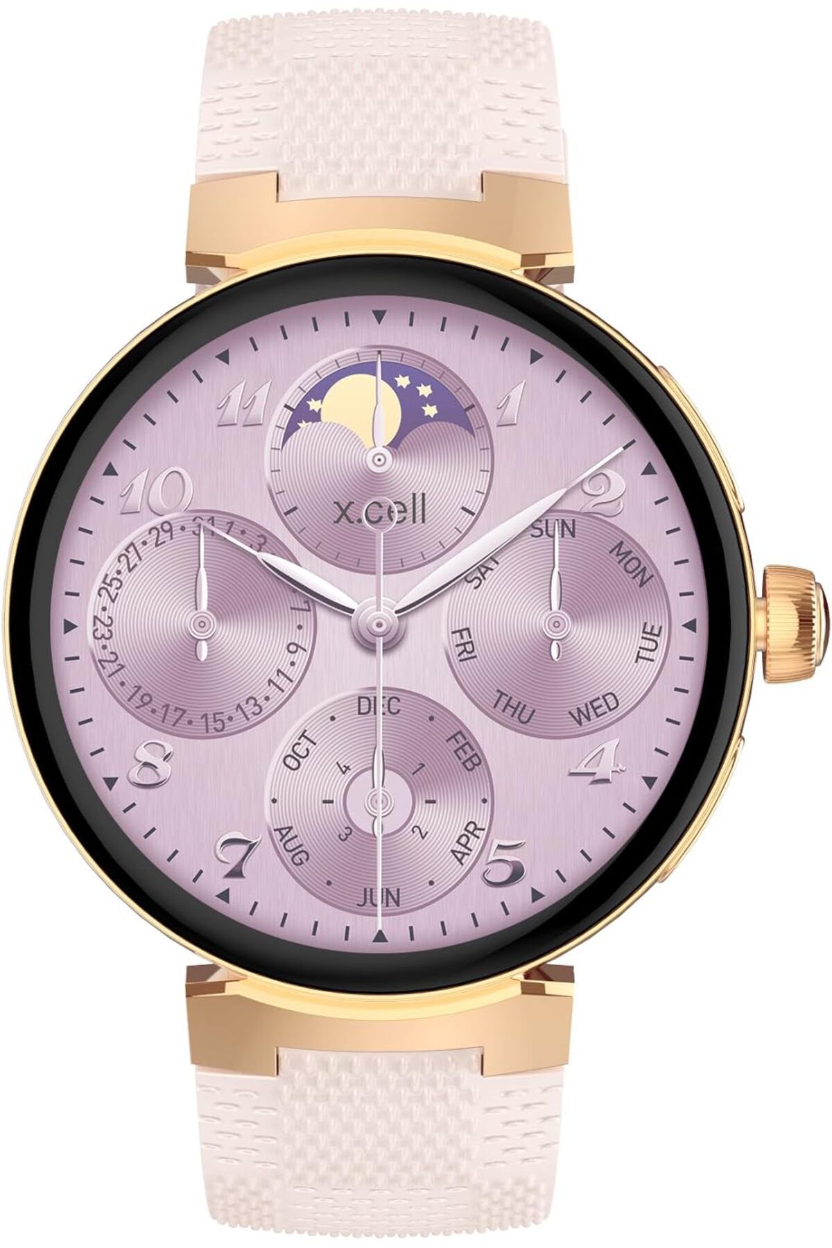 X.Cell-Zohra 2 Smart Watch for Android & iPhone, 1.32” TFT, 7-Day Battery, Calls, Fitness Tracker, Grey 1