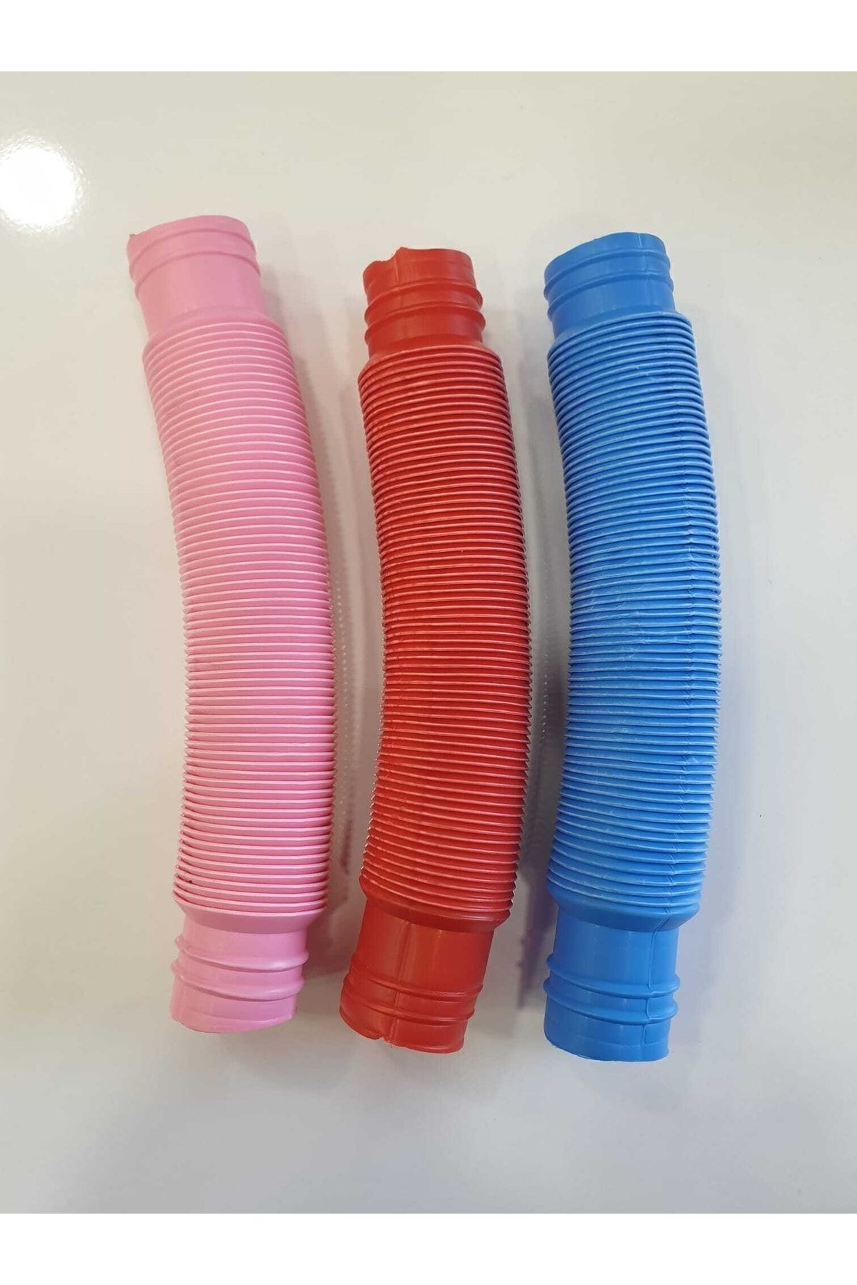 ZEKİCE OYUNCAK Pop Tubes Mavi-kırmızı-pembe 3 Adet Renkli Uzayan