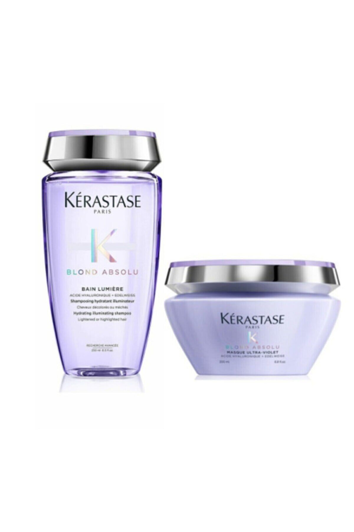 شامپو روشن کننده مو 250 میلی لیتر + ماسک ترمیم کننده 200 میلی لیتر Kerastase