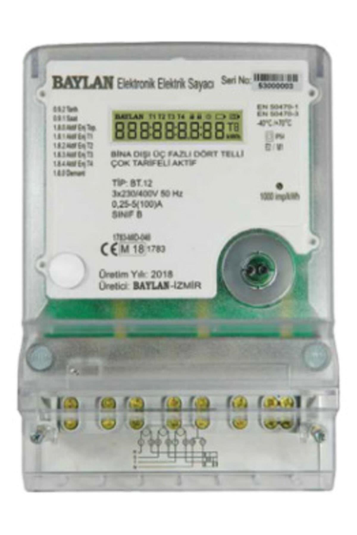 Baylan Trifaze Elektronik Elektrik Sayacı