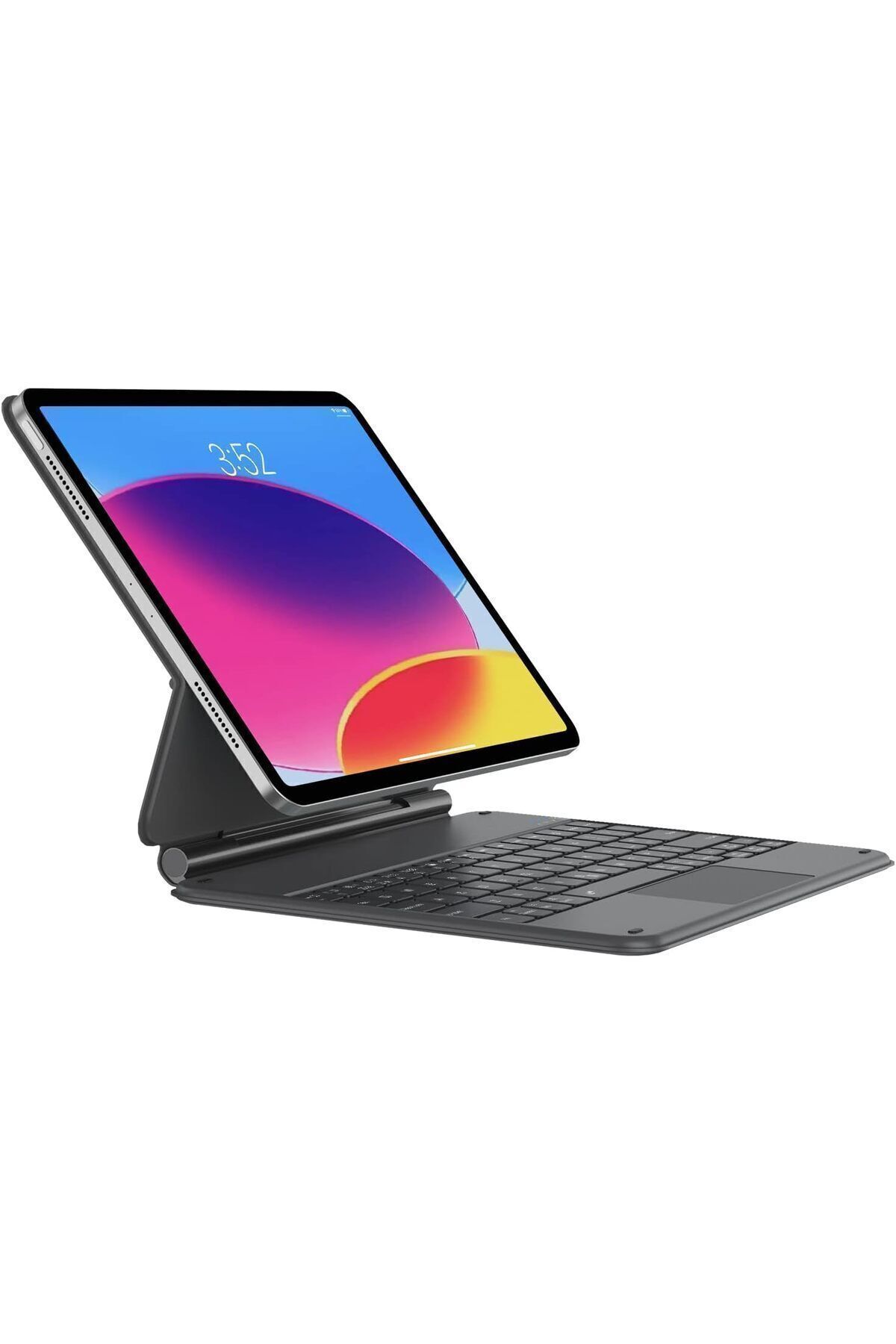 Fogy Ipad A16/10.nesil 2022/2025 Uyumlu Magic Uyumlu Touchpad Işıklı Klavyeli Kılıf
