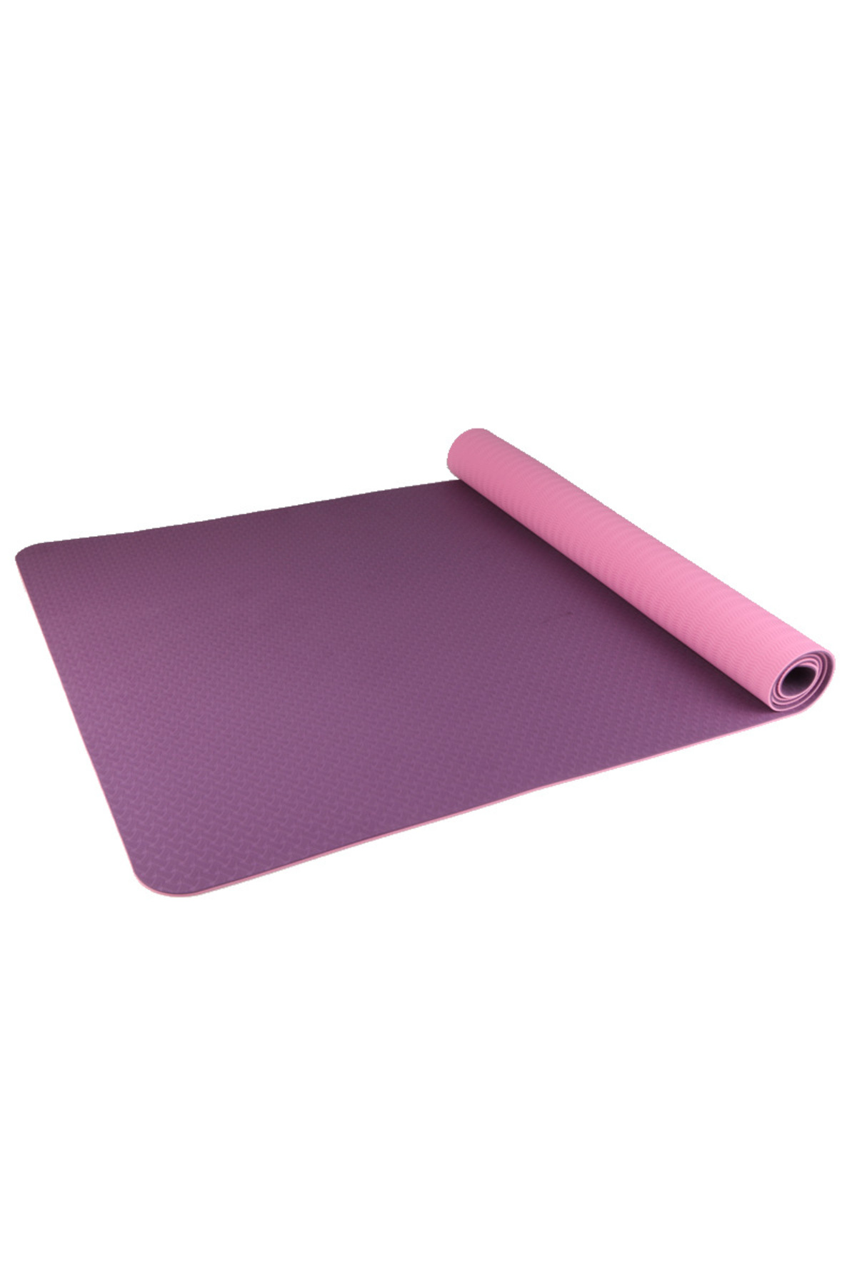 TPE-600 Yoga Mat Pilates Mat Exercise and Sports Mat 6mm - Purple