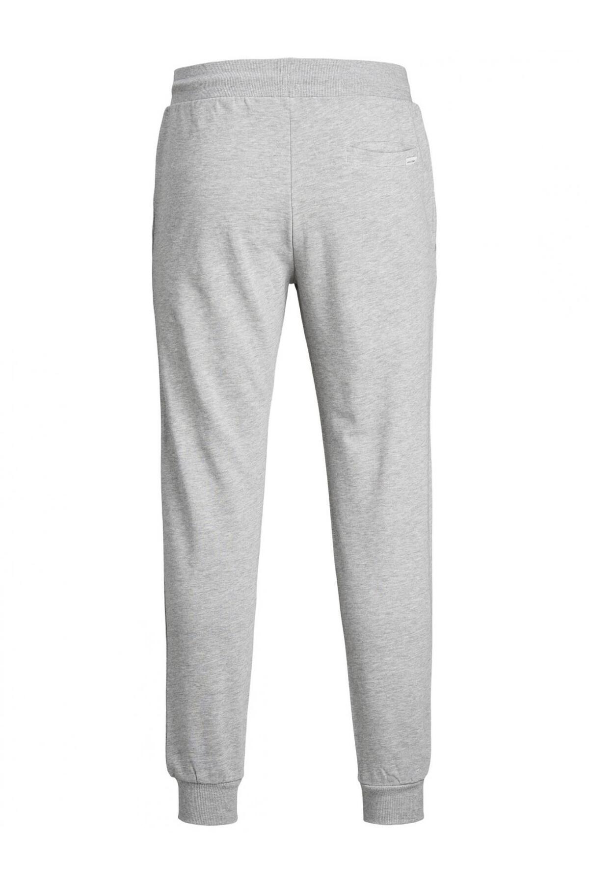 شلوار گرمکن ورزشی جک اند جونز مردانه پنبه - الاستین خاکستری  راسته     Yuvarlak  | Jack & Jones 2KEESBS32218GRI TR - تصویر 7