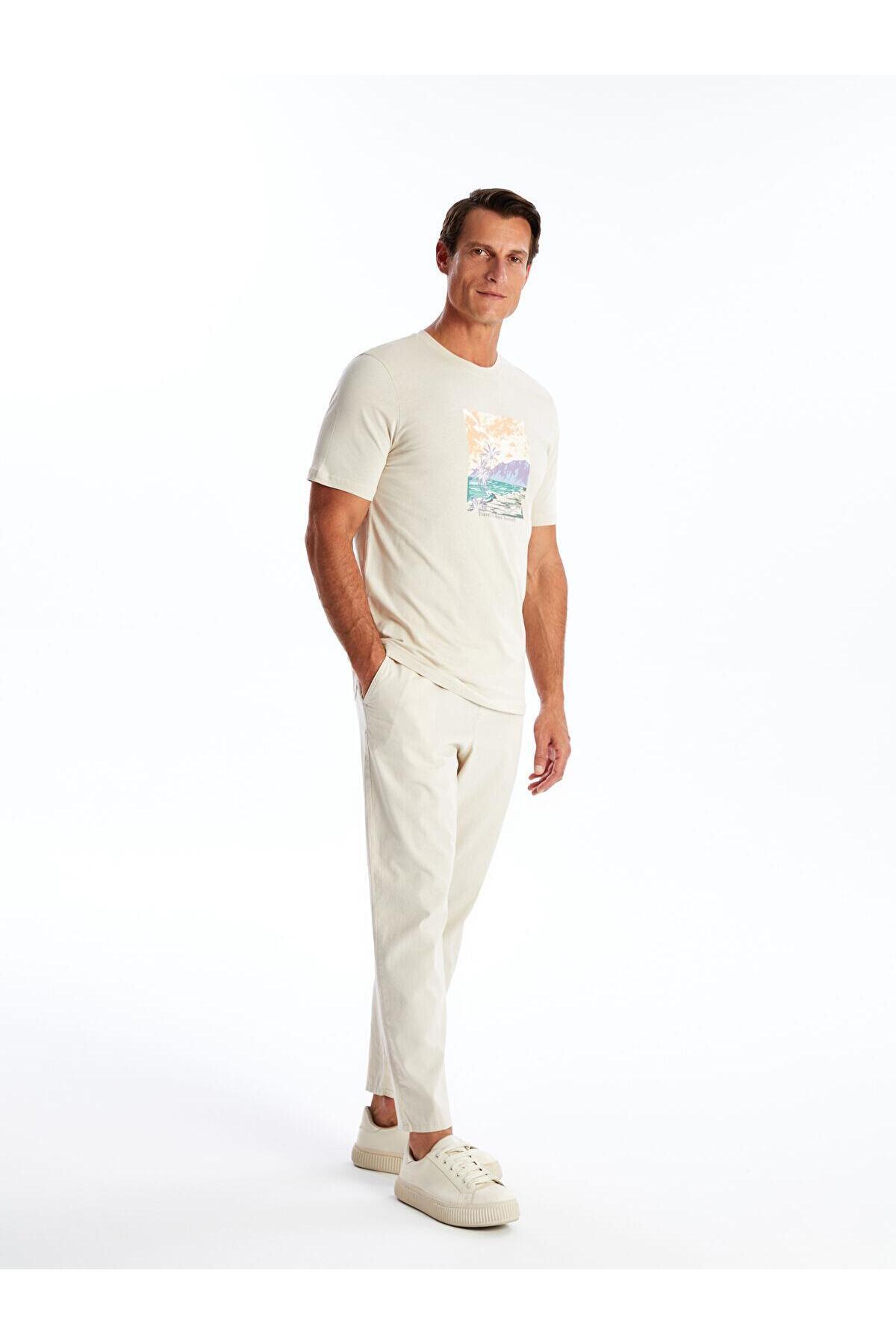 تیشرت مردانه بژ ال سی وایکیکی | S4GN26Z8 اورجینال - تصویر 2